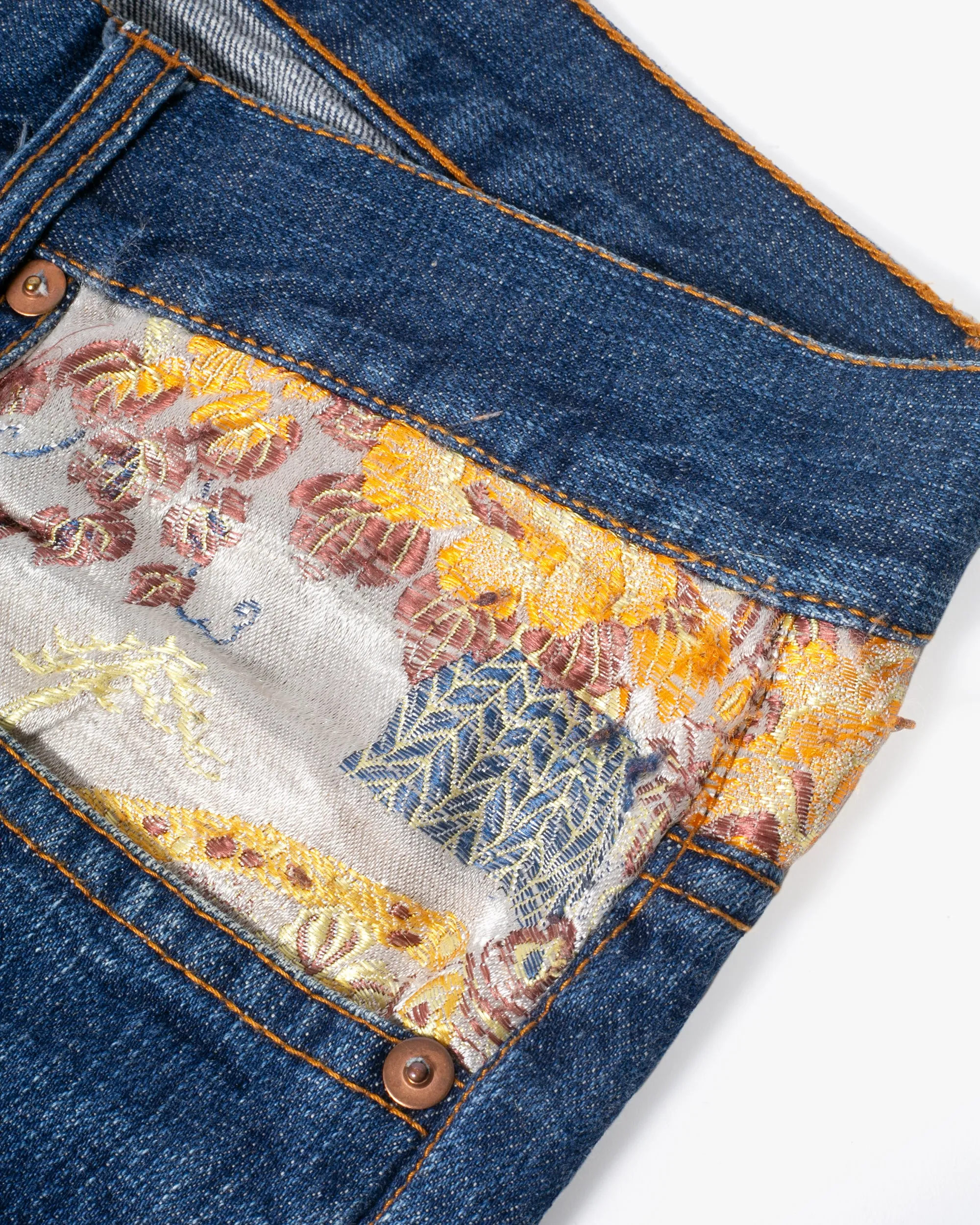 Japanese Repro Denim Jeans, Switch Planning Co., Embroidered Phoenix - 31" sold by Kiriko product image thumbnail 4