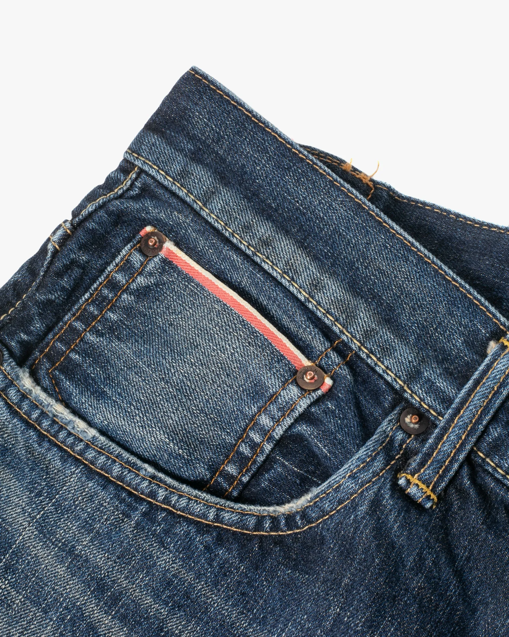Japanese Repro Selvedge Denim Jeans, Edwin, Back Buckle - 35" sold by Kiriko product image thumbnail 4