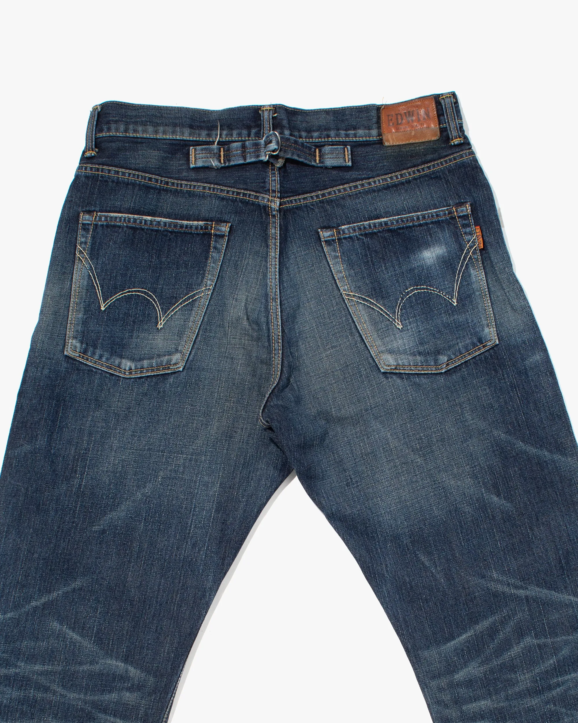 Japanese Repro Selvedge Denim Jeans, Edwin, Back Buckle - 35" sold by Kiriko product image thumbnail 5