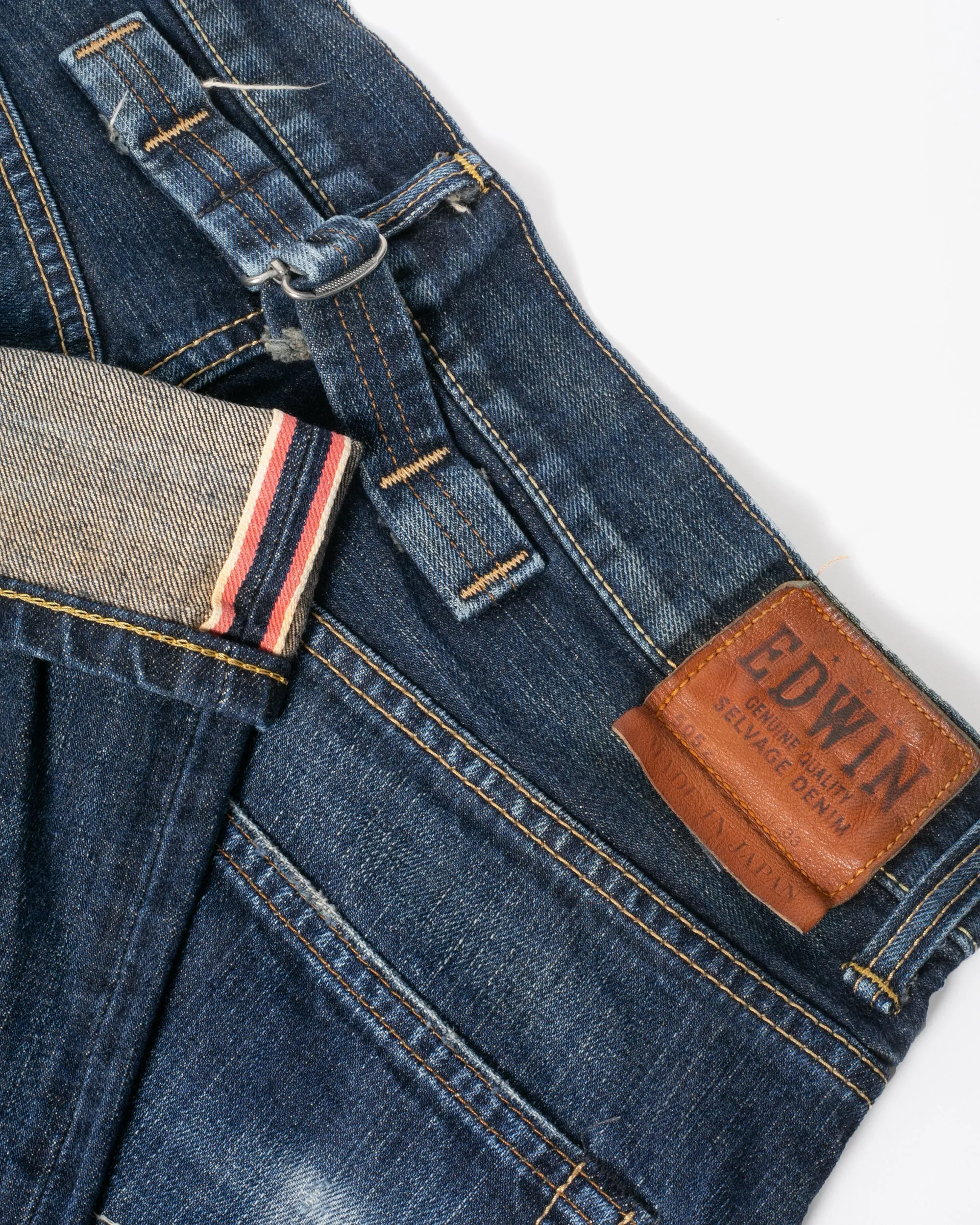 Japanese Repro Selvedge Denim Jeans, Edwin, Back Buckle - 35" sold by Kiriko product image thumbnail 2