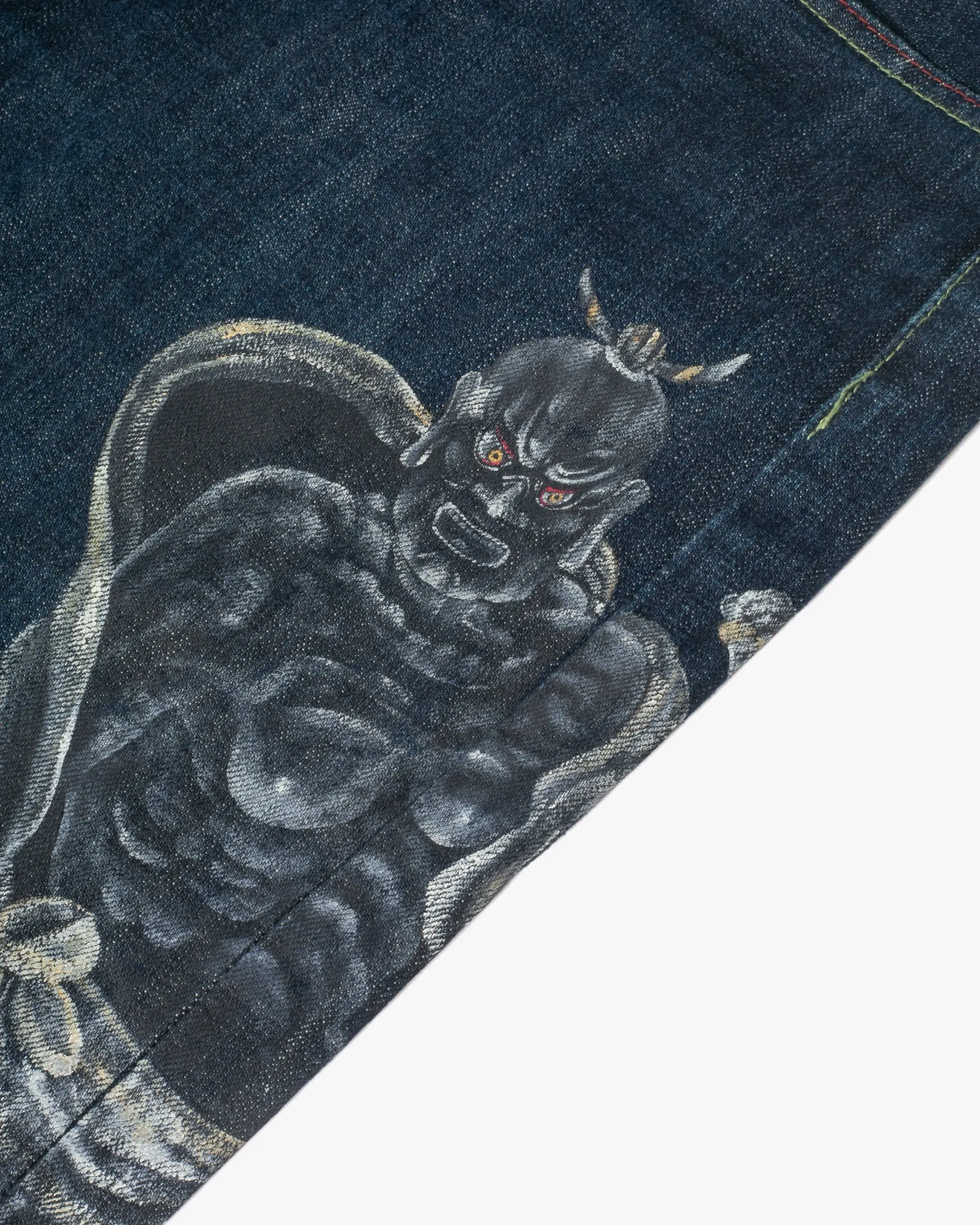 Japanese Repro Denim Jeans, Zen Denim, Painted Warriors - 36" sold by Kiriko product image thumbnail 2