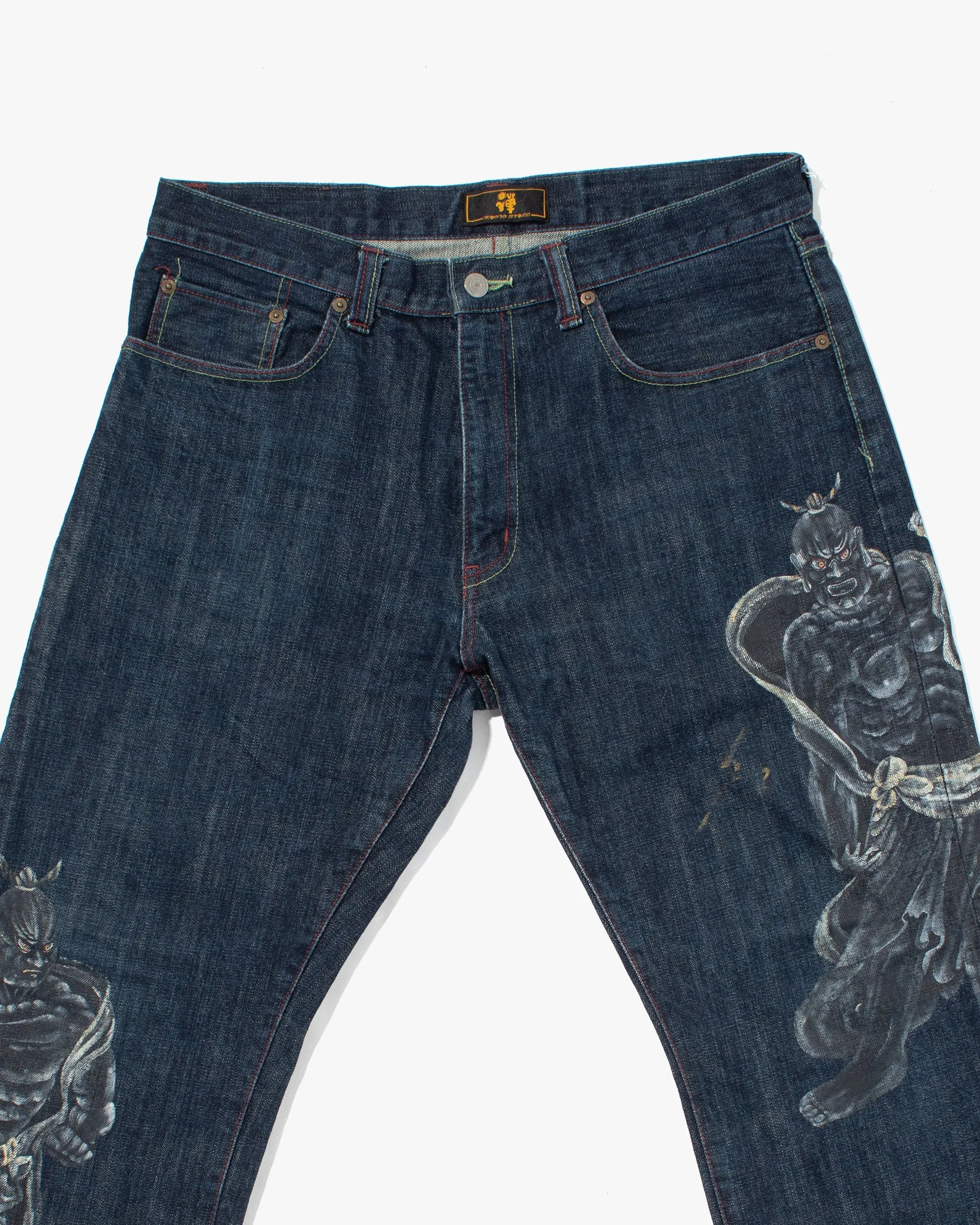 Japanese Repro Denim Jeans, Zen Denim, Painted Warriors - 36" sold by Kiriko product image thumbnail 3