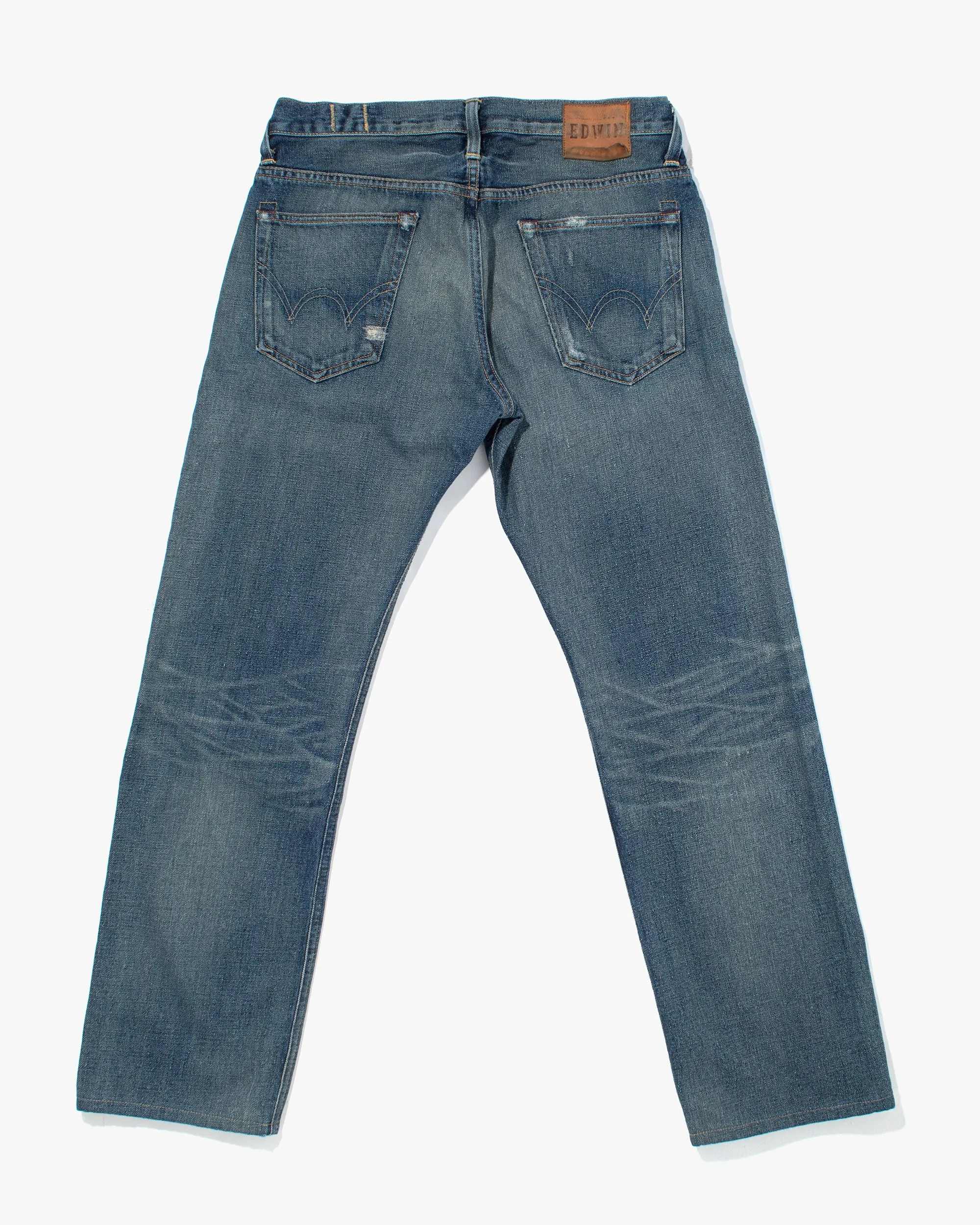 Japanese Repro Denim Jeans, Edwin, Patched Distressing - 33" sold by Kiriko product image thumbnail 3