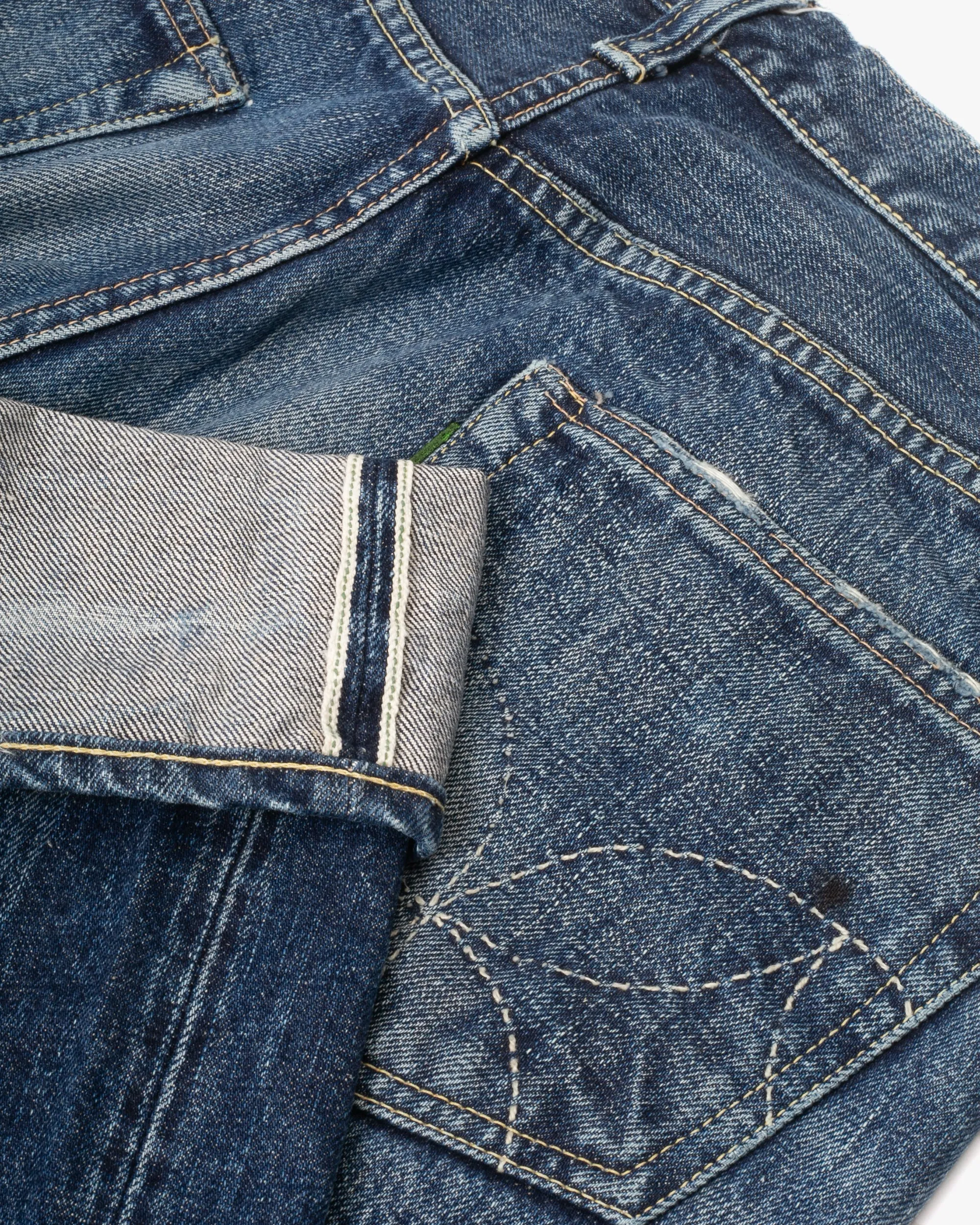 Japanese Repro Selvedge Denim Jeans, Sugar Cane & Co., Green Selvedge ID - 31" sold by Kiriko product image thumbnail 2
