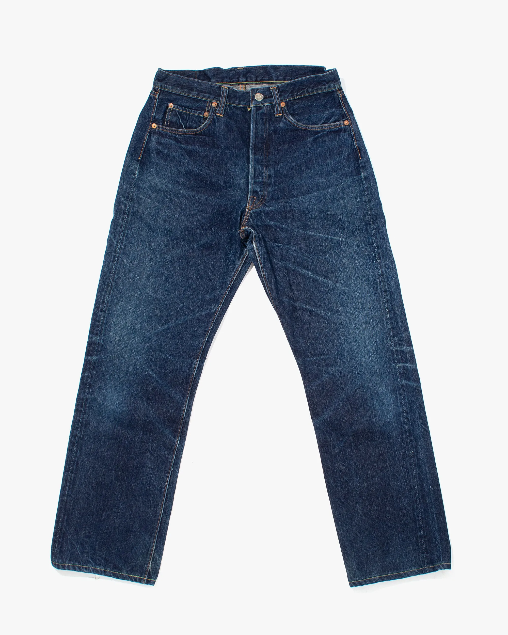 Japanese Repro Selvedge Denim Jeans, Joe McCoy & Co., Medium Wash - 31" sold by Kiriko