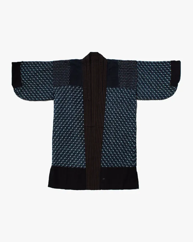 Vintage Noragi Jacket, Indigo Multi Patchwork sold by Kiriko