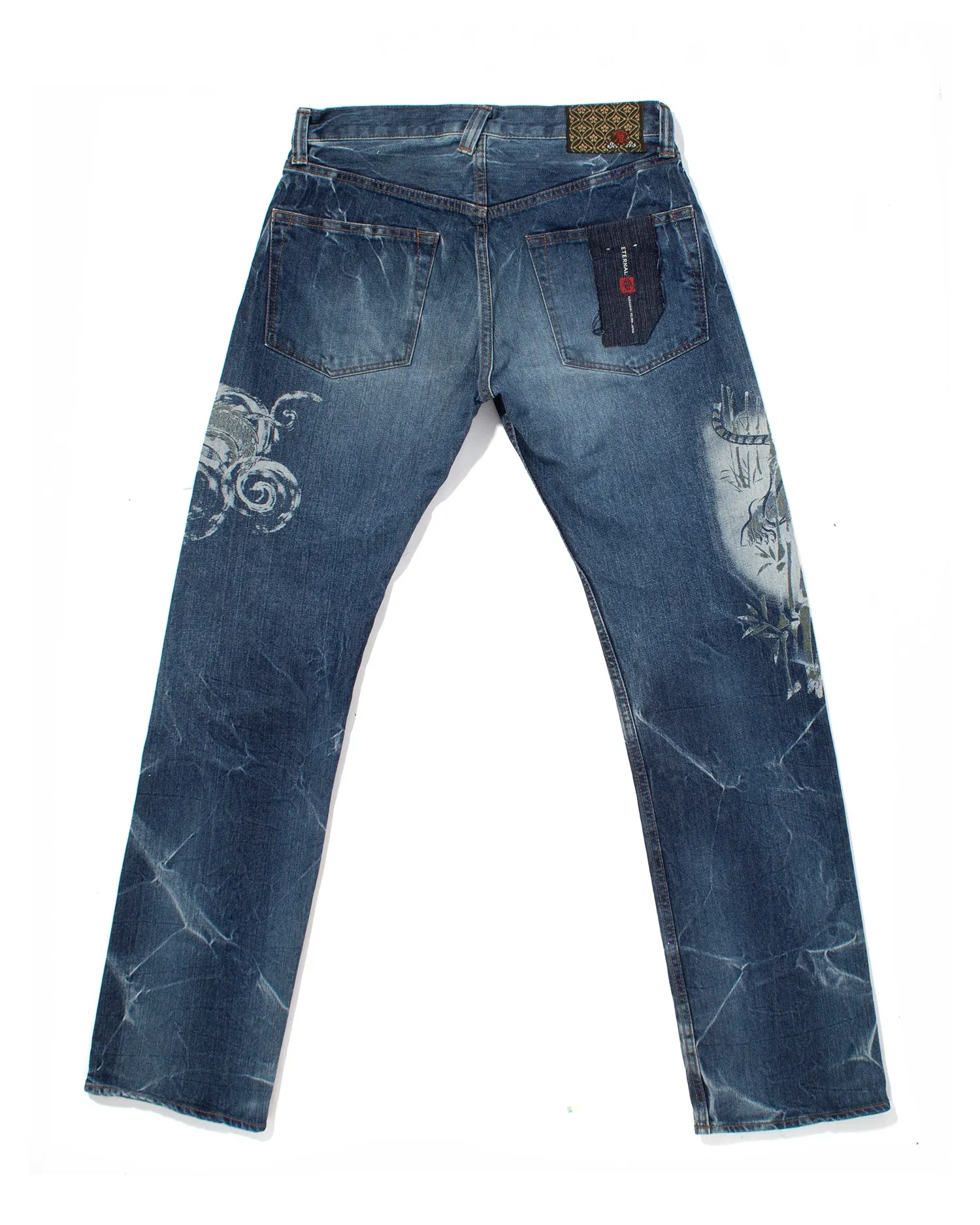 Japanese Repro Denim Jeans, Eternal, Dragon and Tiger Graphic - 32 sold by Kiriko product image thumbnail 3