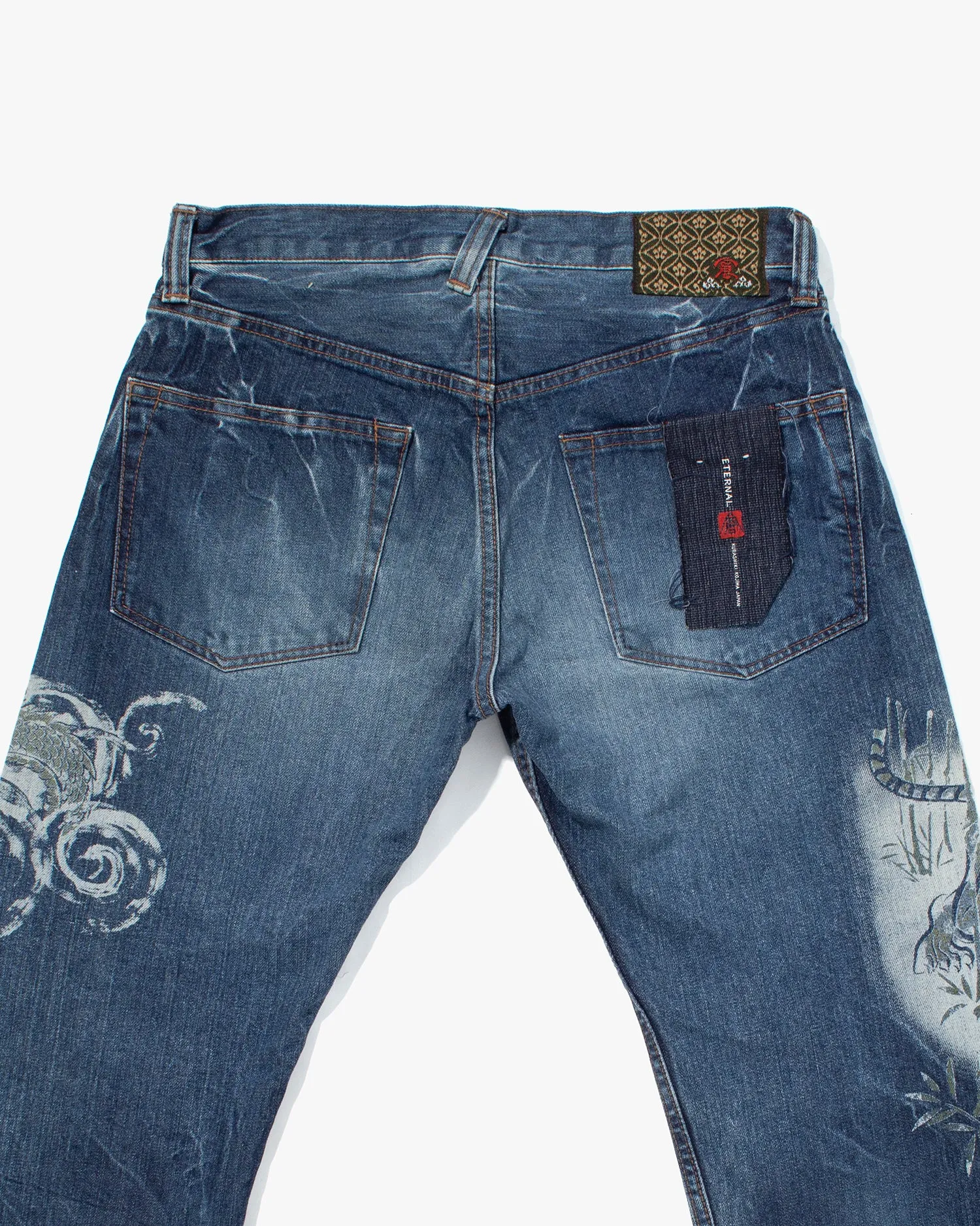 Japanese Repro Denim Jeans, Eternal, Dragon and Tiger Graphic - 32 sold by Kiriko product image thumbnail 4