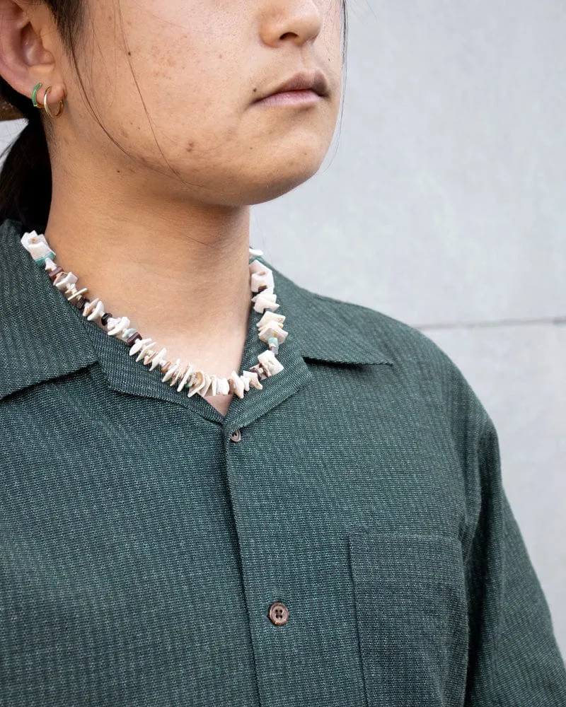 ToK Shirt, Short Sleeve Button-Up, Open Collar, Seagreen sold by Kiriko product image thumbnail 2