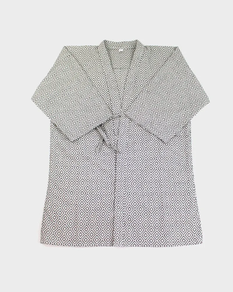 Modern Hitomezashi Dougi Jacket, White sold by Kiriko product image thumbnail 3