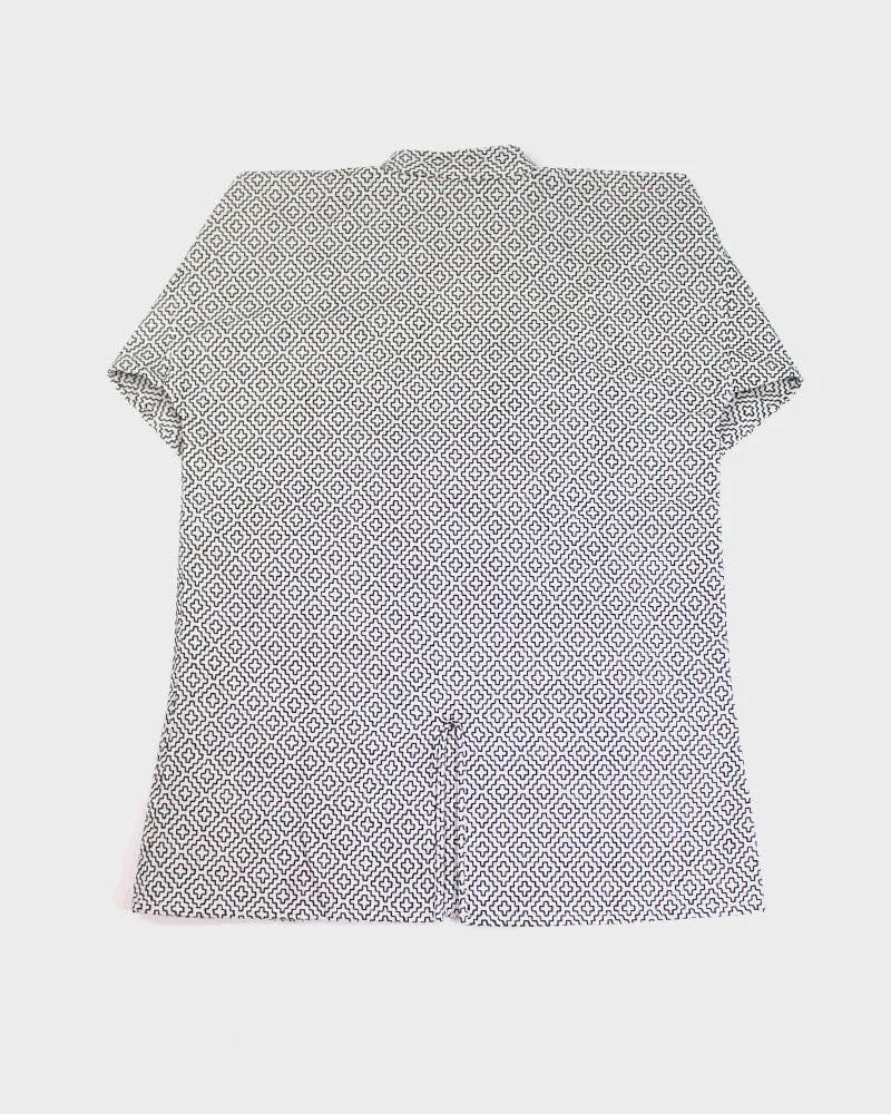 Modern Hitomezashi Dougi Jacket, White sold by Kiriko product image thumbnail 4