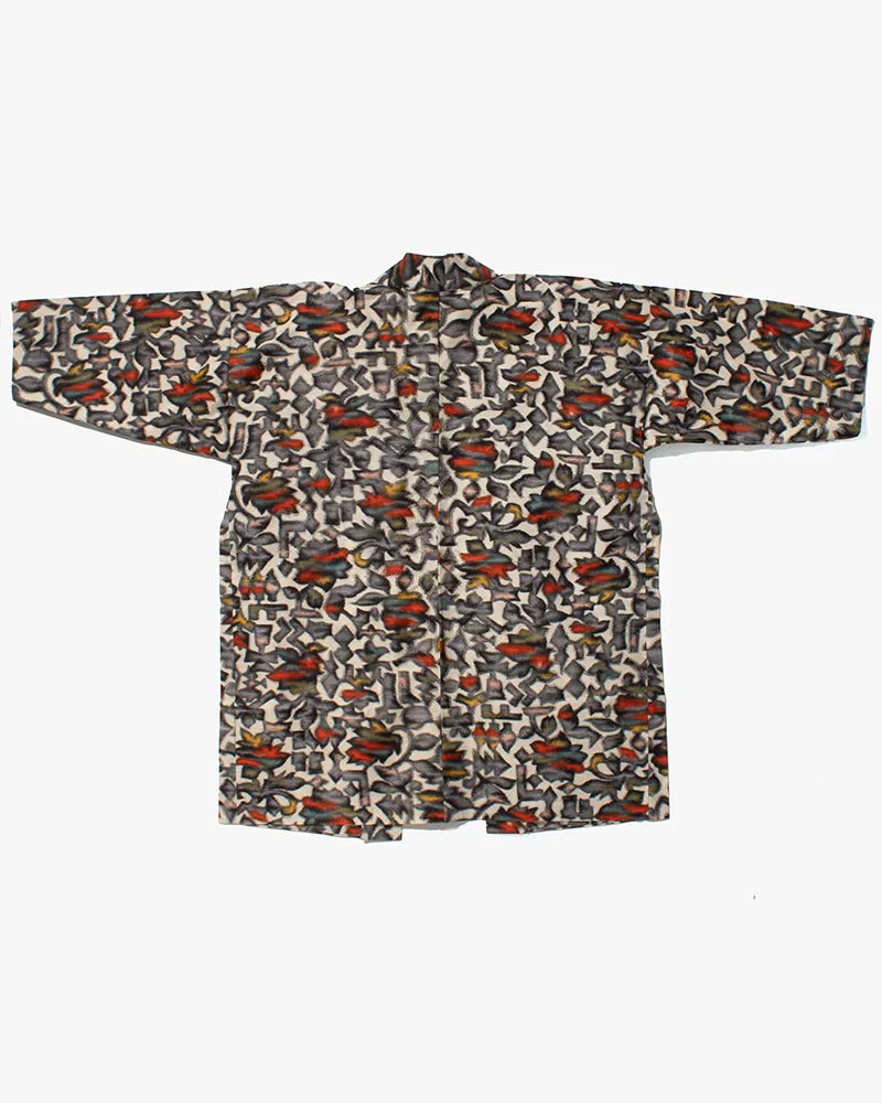 Kiriko Custom, Altered Haori Jacket, Cream with Multicolor Foliage sold by Kiriko product image thumbnail 4