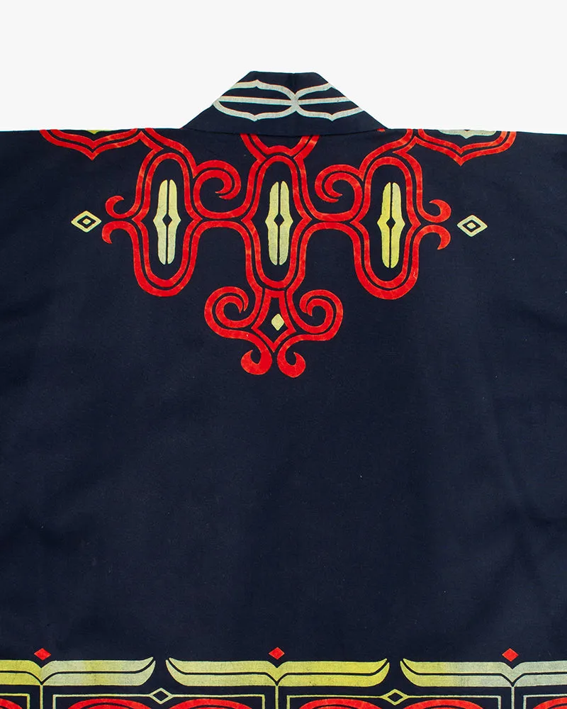 Vintage Ainu Jacket, Navy with Faded Red and Gold sold by Kiriko product image thumbnail 5