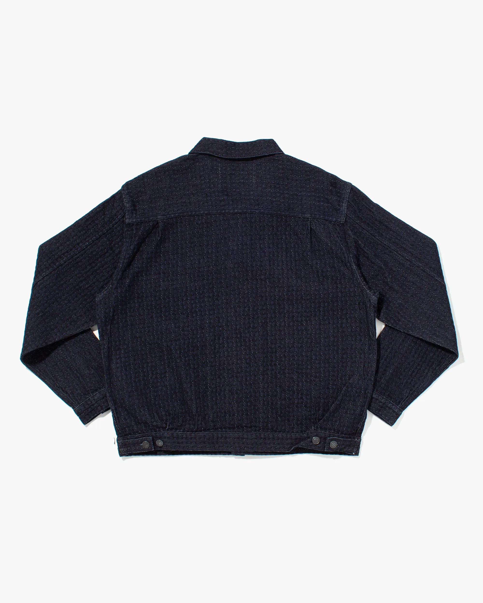 Deadstock Japanese Repro Type II Denim Jacket, Studio D'Artisan, Fully Sashiko Stitched - L sold by Kiriko product image thumbnail 5