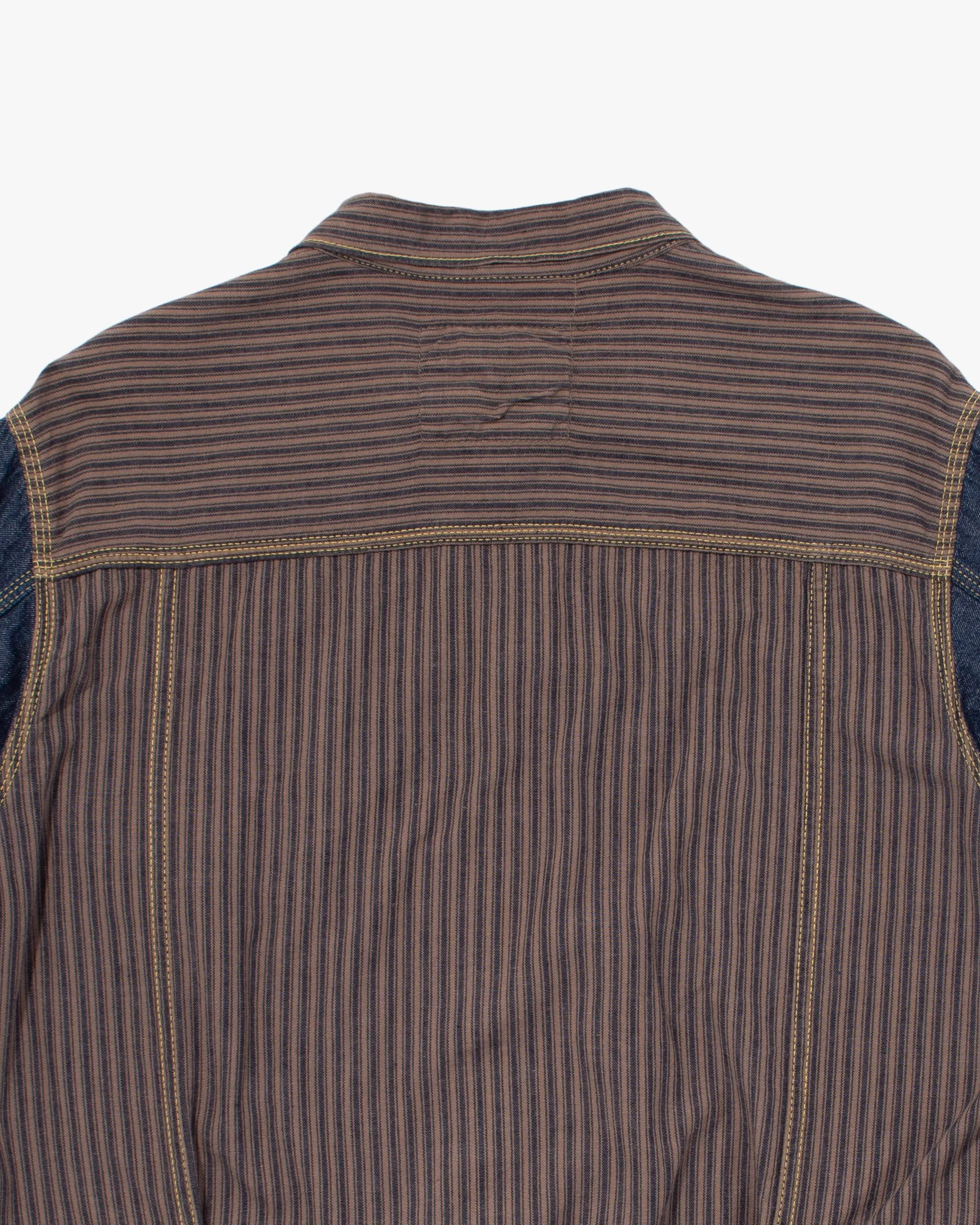Japanese Repro Denim Button Up Shirt, Kapital, Jacket-Style with Stripes - S sold by Kiriko product image thumbnail 3