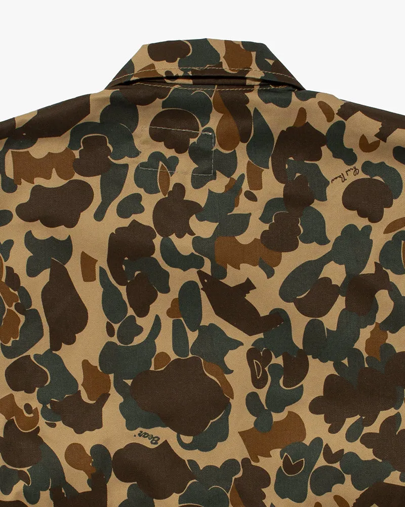 Kiriko Custom Military Jacket, Camo Patched, Obi Phoenix #1 and White Shibori and Orange Pockets Flaps sold by Kiriko product image thumbnail 5