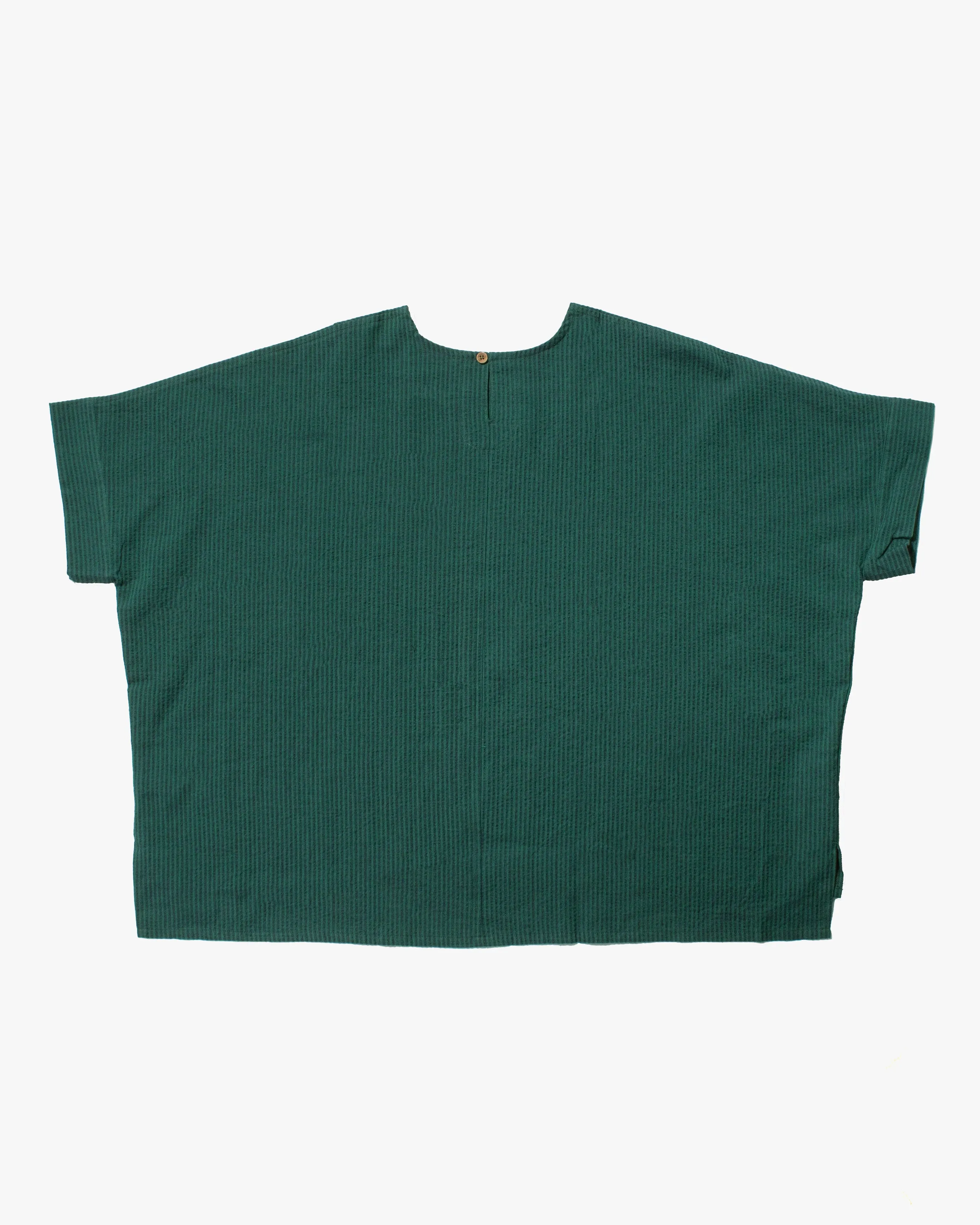 ToK Tunic, Oversized, Teal with Indigo Shima sold by Kiriko product image thumbnail 3