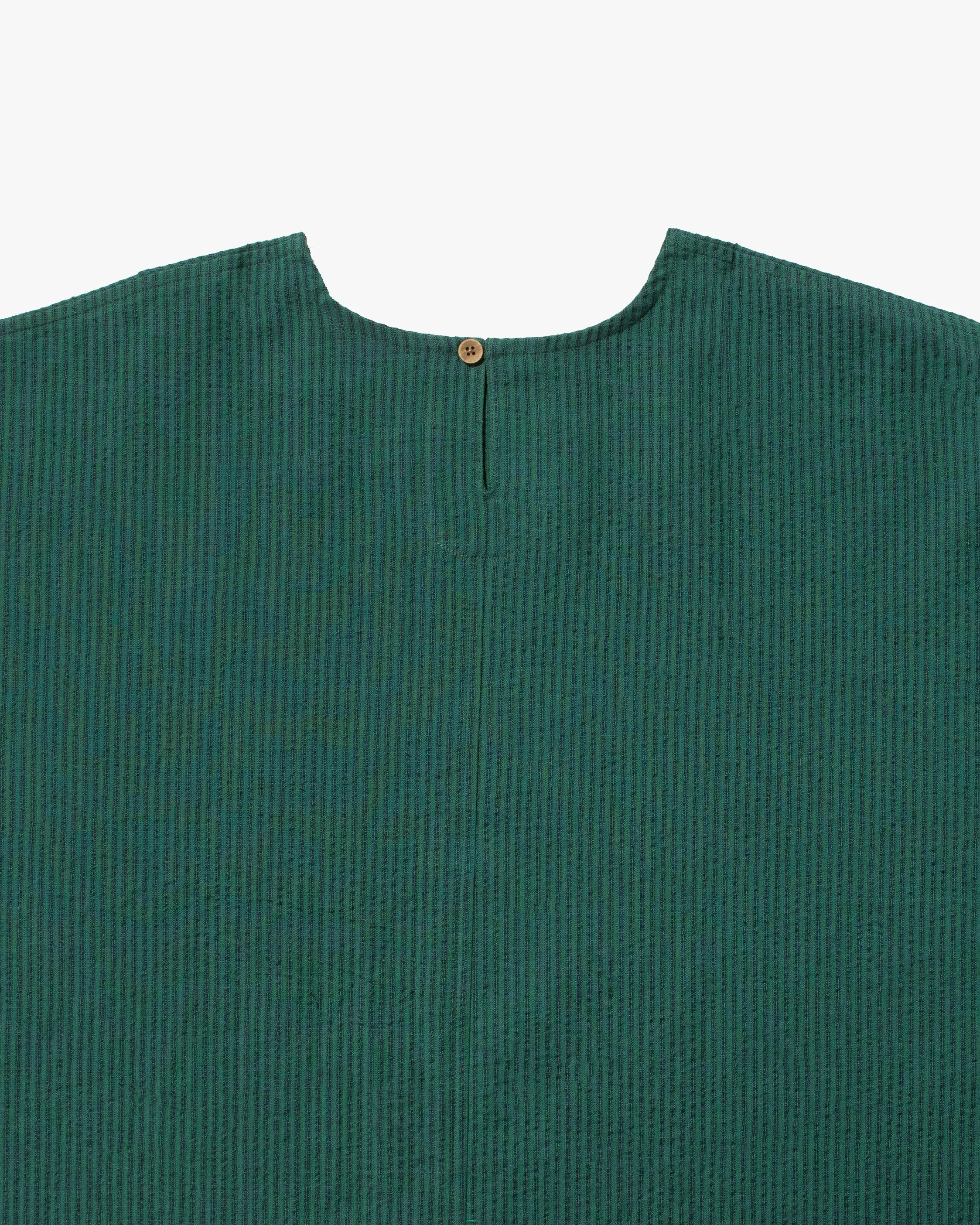 ToK Tunic, Oversized, Teal with Indigo Shima sold by Kiriko product image thumbnail 4