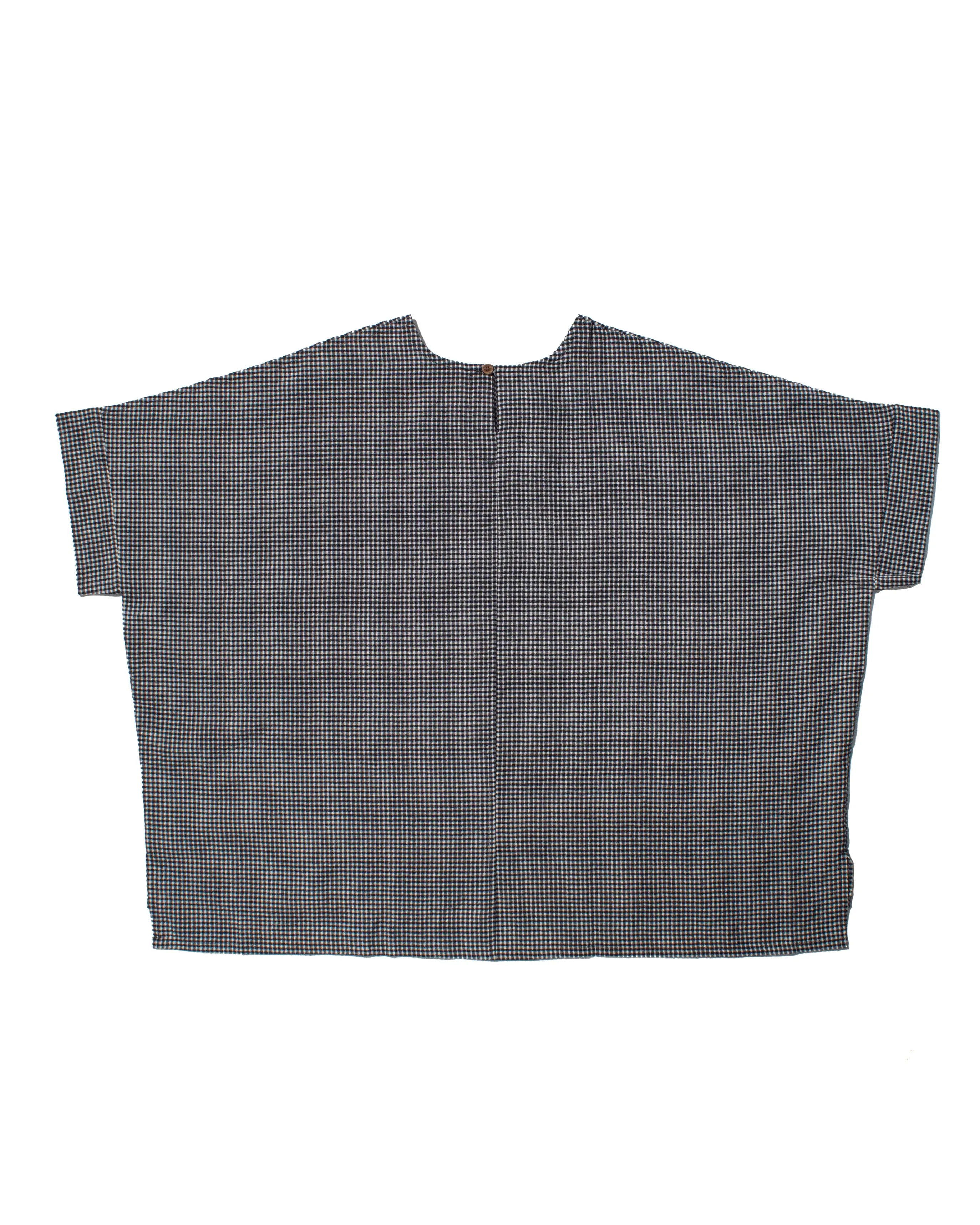 ToK Tunic, Oversized, Black Gingham sold by Kiriko product image thumbnail 4