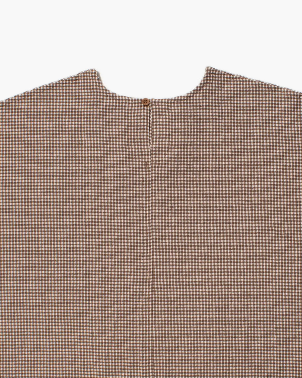 ToK Tunic, Oversized, Brown Gingham sold by Kiriko product image thumbnail 4