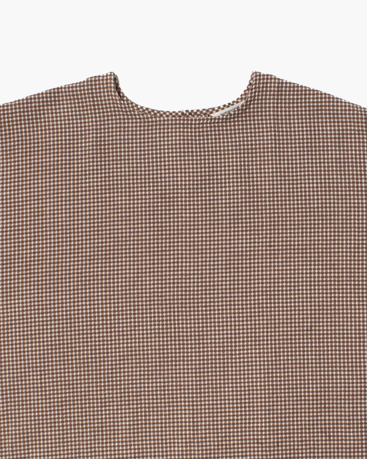 ToK Tunic, Oversized, Brown Gingham sold by Kiriko product image thumbnail 2