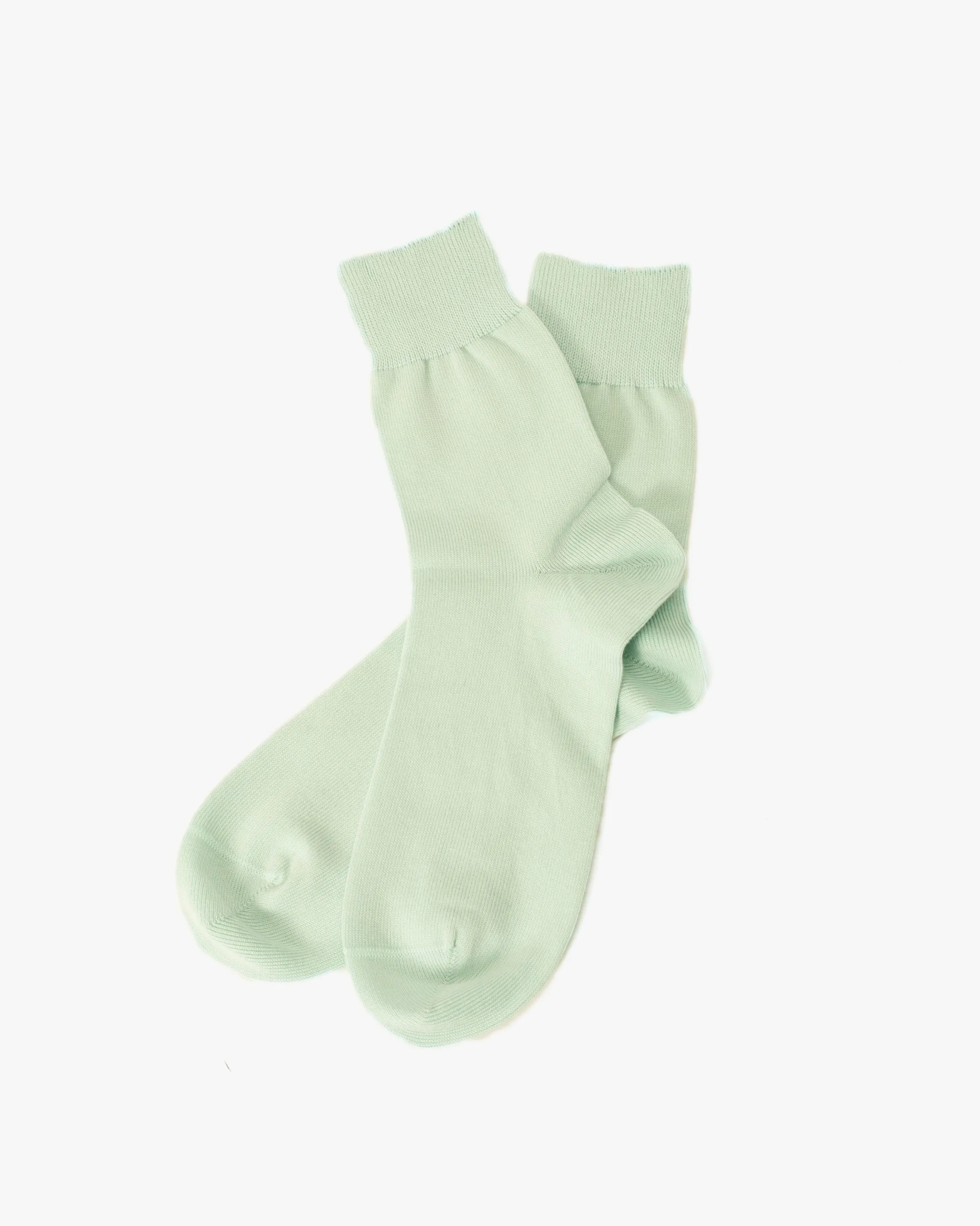 Knitwin, Crew Socks, Egyptian Cotton Plain, Praha Tenkawa River sold by Kiriko