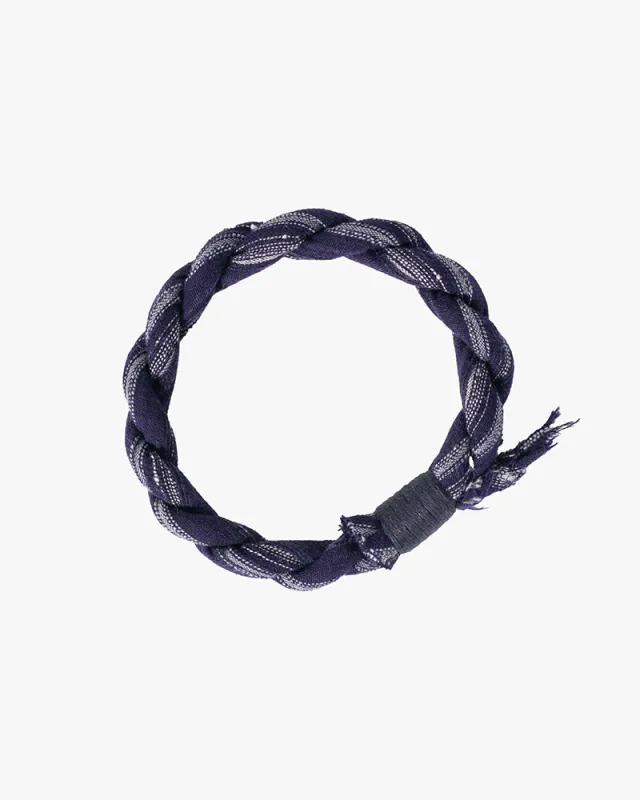 Boet x Kiriko Bracelet, Indigo with Light Blue Shima sold by Kiriko