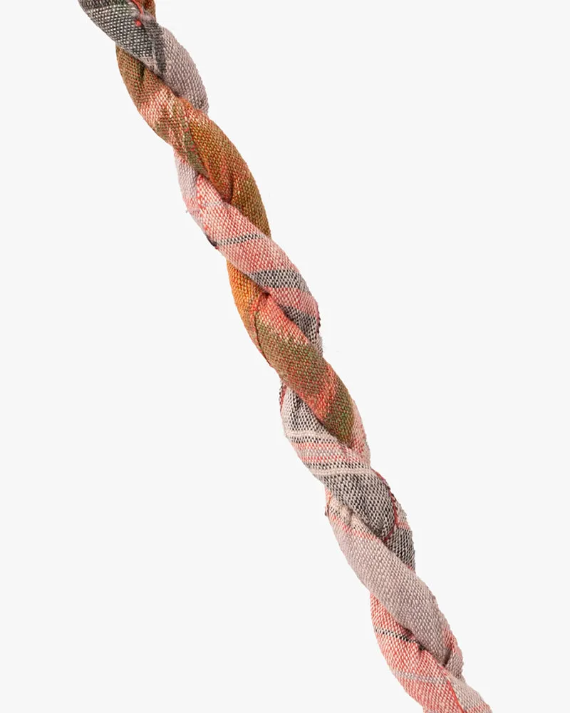 Boet x Kiriko Necklace, Gray and Orange Plaid sold by Kiriko product image thumbnail 3