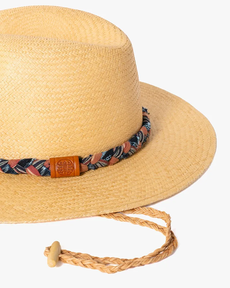 Kiriko Custom Panama Hat, Straw, Braided Indigo with Canyon Accents sold by Kiriko product image thumbnail 4