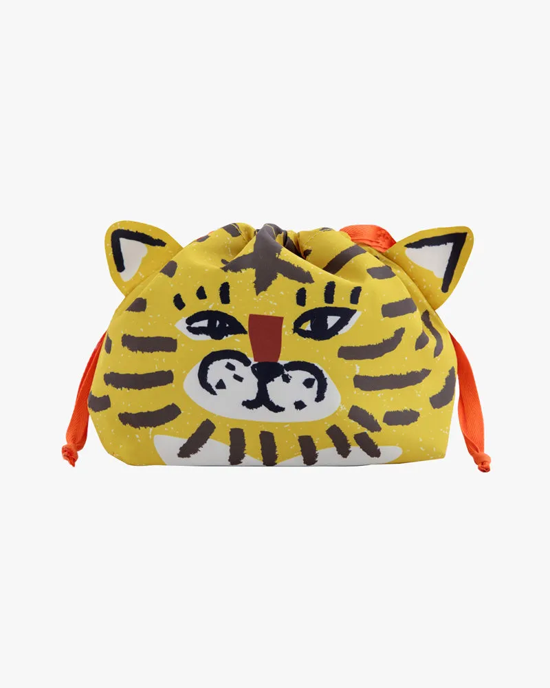 Lunch Bag/Kinchaku, Bisque, Momonga Series sold by Kiriko product image thumbnail 3