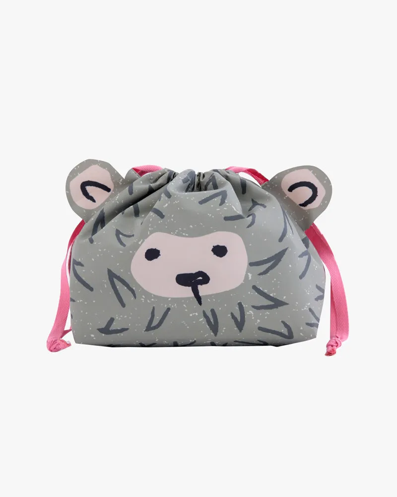 Lunch Bag/Kinchaku, Bisque, Momonga Series sold by Kiriko product image thumbnail 5