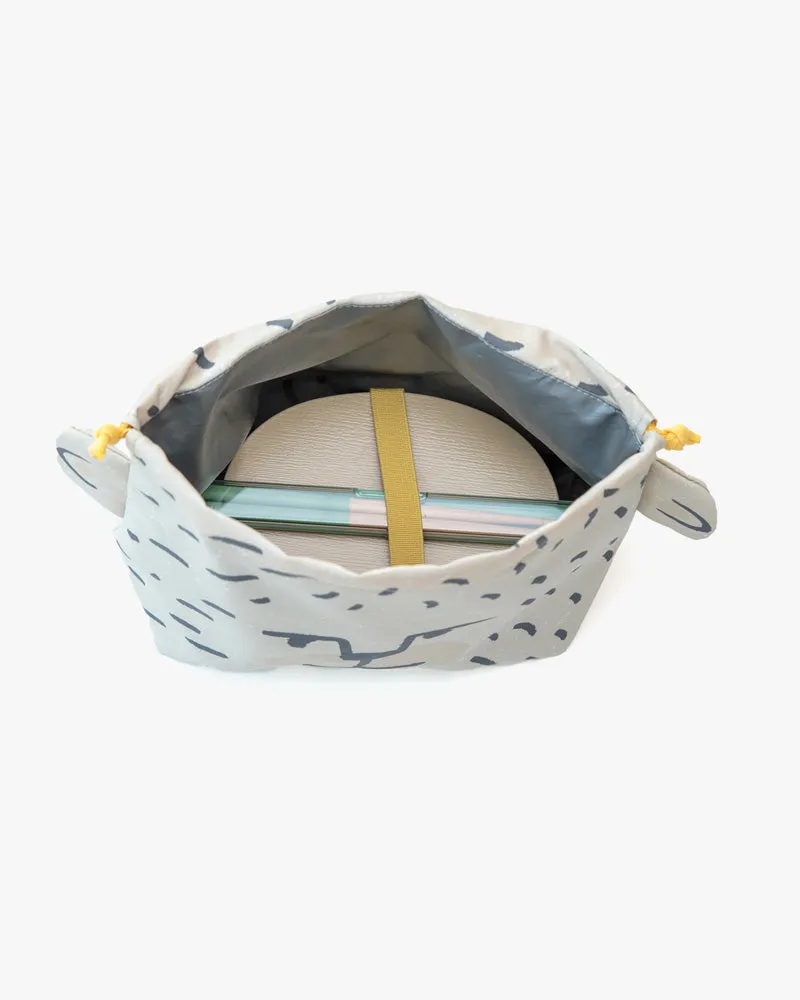 Lunch Bag/Kinchaku, Bisque, Momonga Series sold by Kiriko product image thumbnail 2