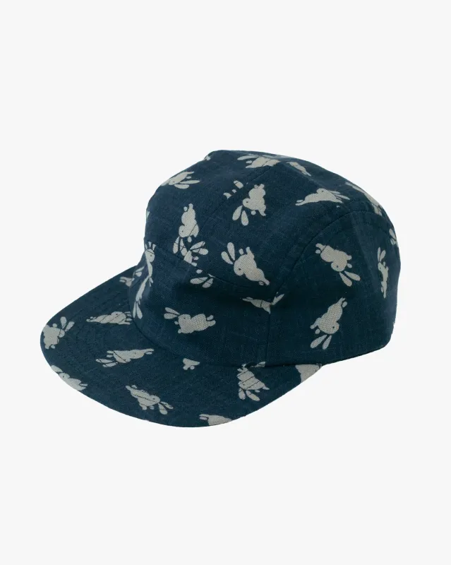 Kiriko Original Cap, 5-Panel, Indigo Usagi sold by Kiriko