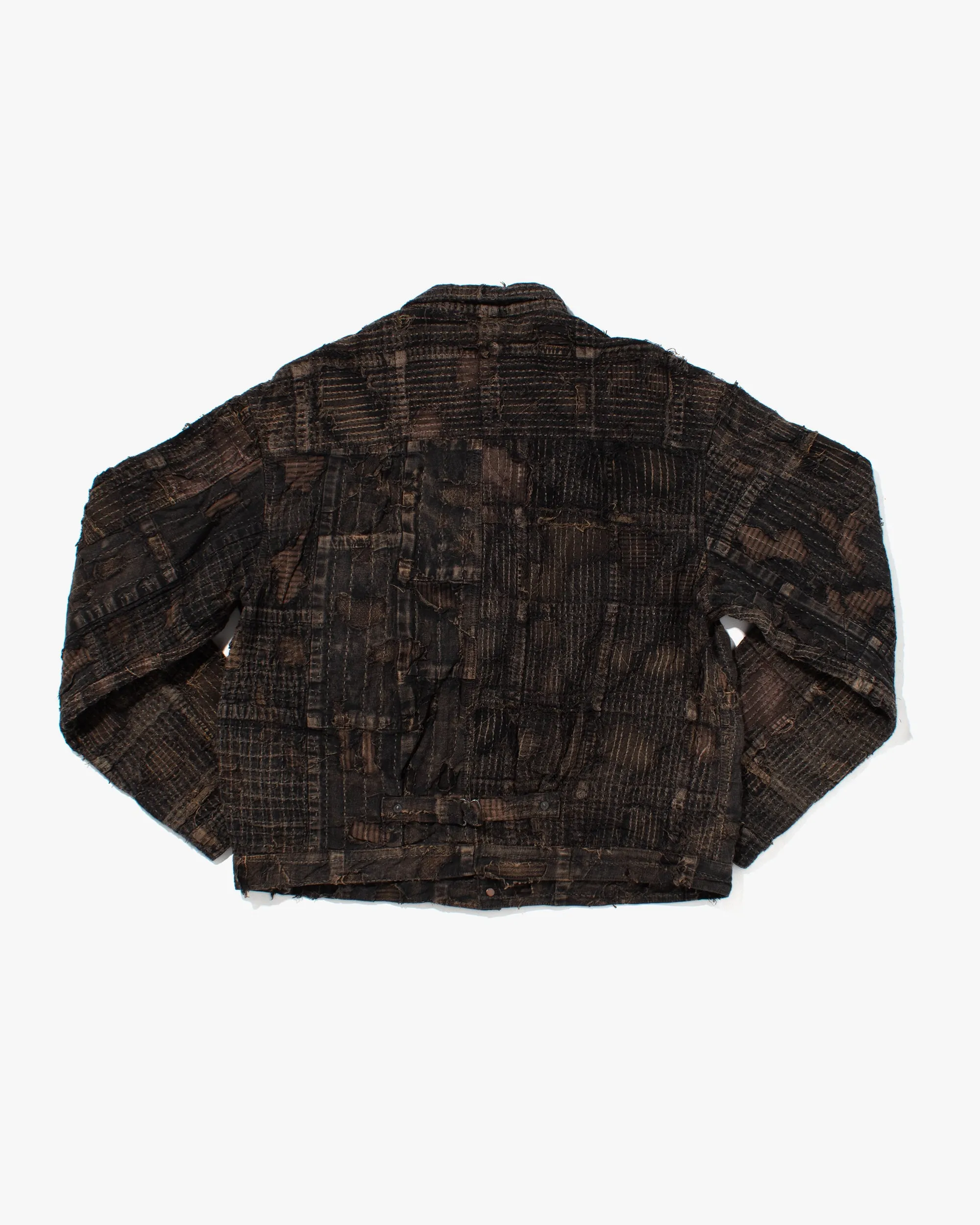 Japanese Repro Jacket, 2XL, Kapital Kountry, Patched Boro Style, Fully Sashiko-Stitched - XXL sold by Kiriko product image thumbnail 4