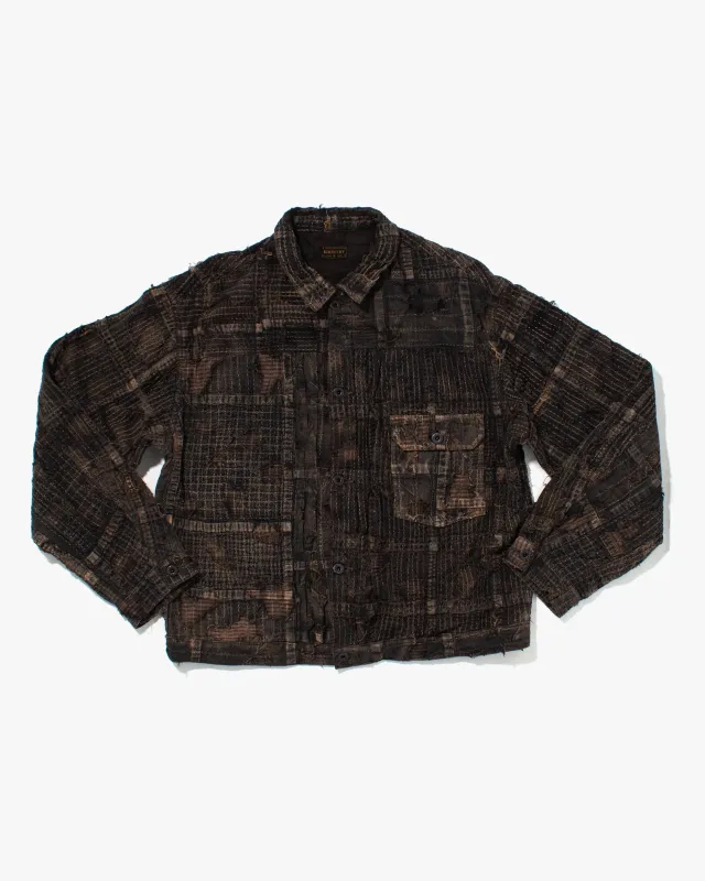 Japanese Repro Jacket, Kapital Kountry, Patched Boro Style, Fully Sashiko-Stitched - XXL sold by Kiriko