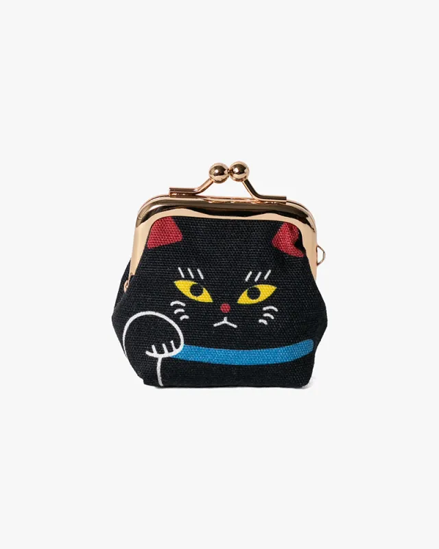 Wa Modern, Coin Purse, Kuroneko sold by Kiriko