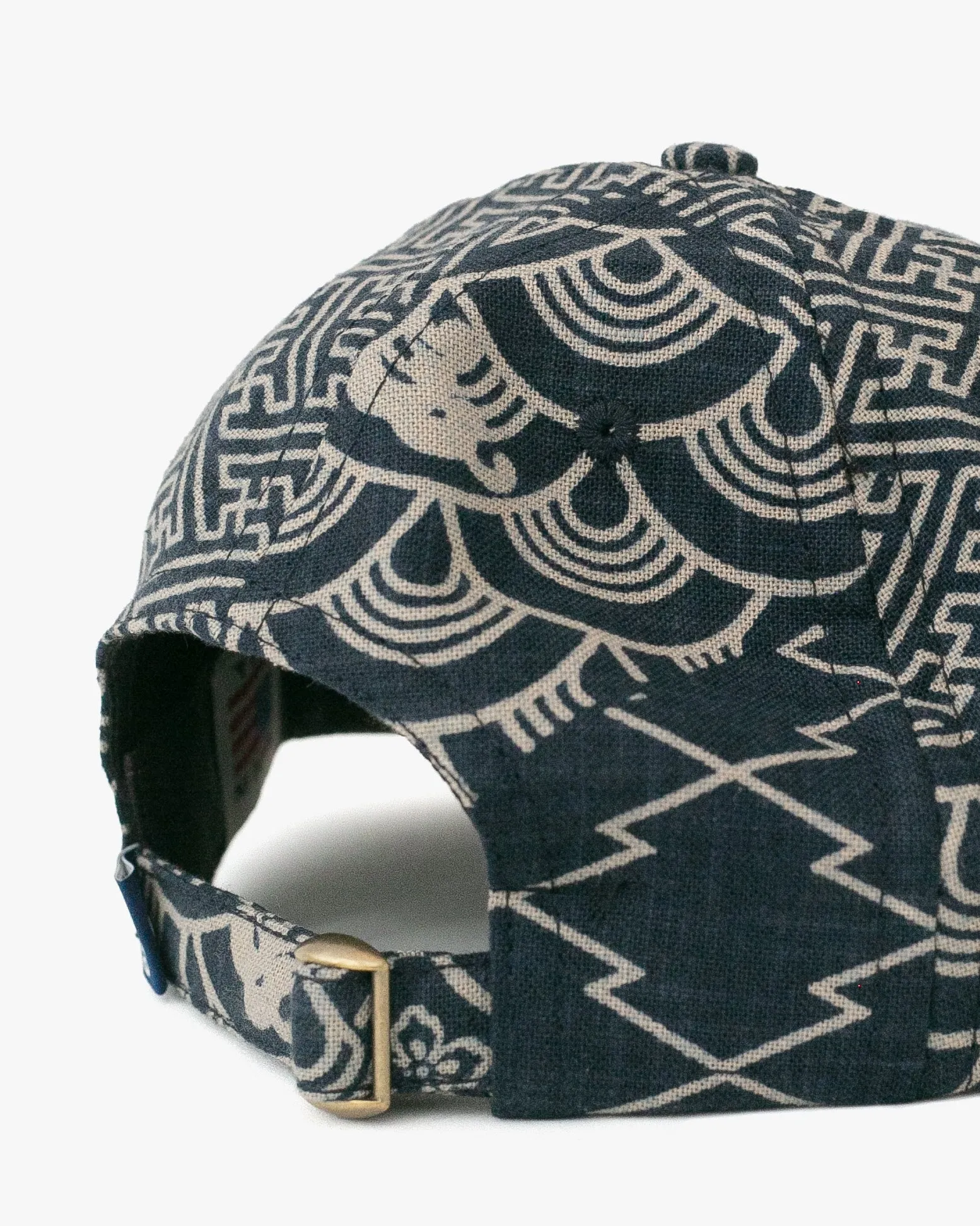 Kiriko Original Cap, 6-Panel Indigo Large Multi with Solid Indigo Underbill sold by Kiriko product image thumbnail 2