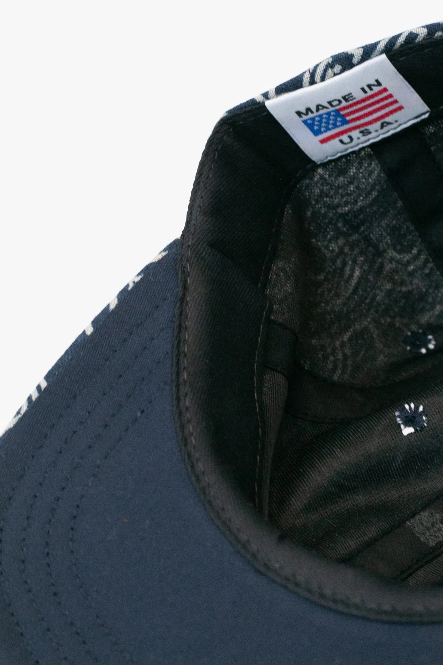 Kiriko Original Cap, 6-Panel Indigo Large Multi with Solid Indigo Underbill sold by Kiriko product image thumbnail 4