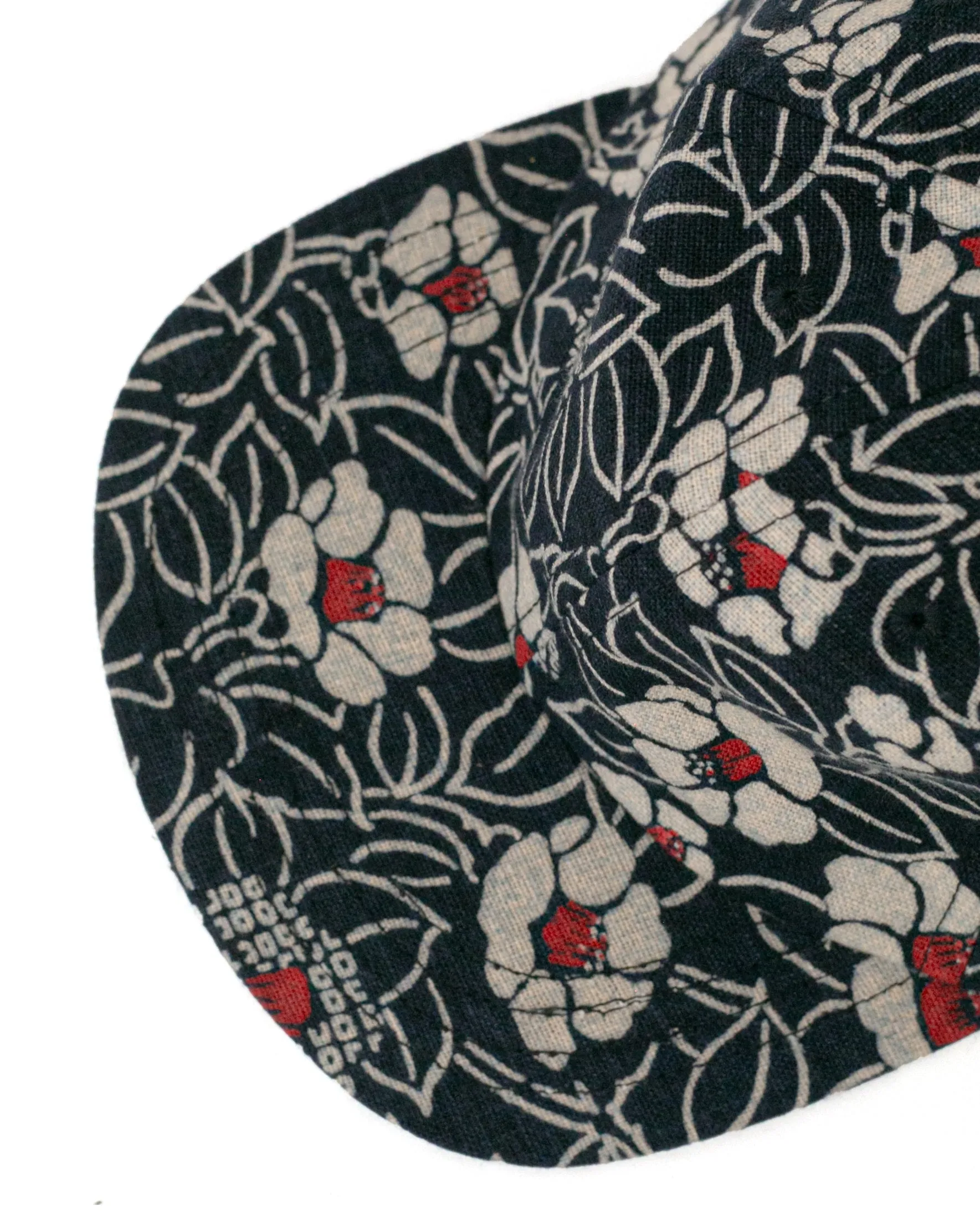 Kiriko Original Cap, 6-Panel Indigo Tsubaki with Solid Indigo Underbill sold by Kiriko product image thumbnail 3