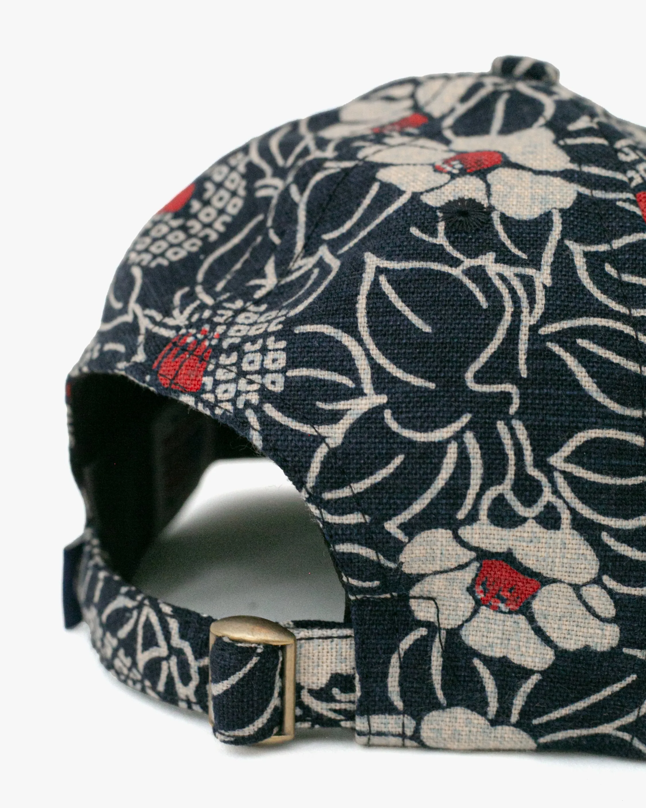 Kiriko Original Cap, 6-Panel Indigo Tsubaki with Solid Indigo Underbill sold by Kiriko product image thumbnail 2