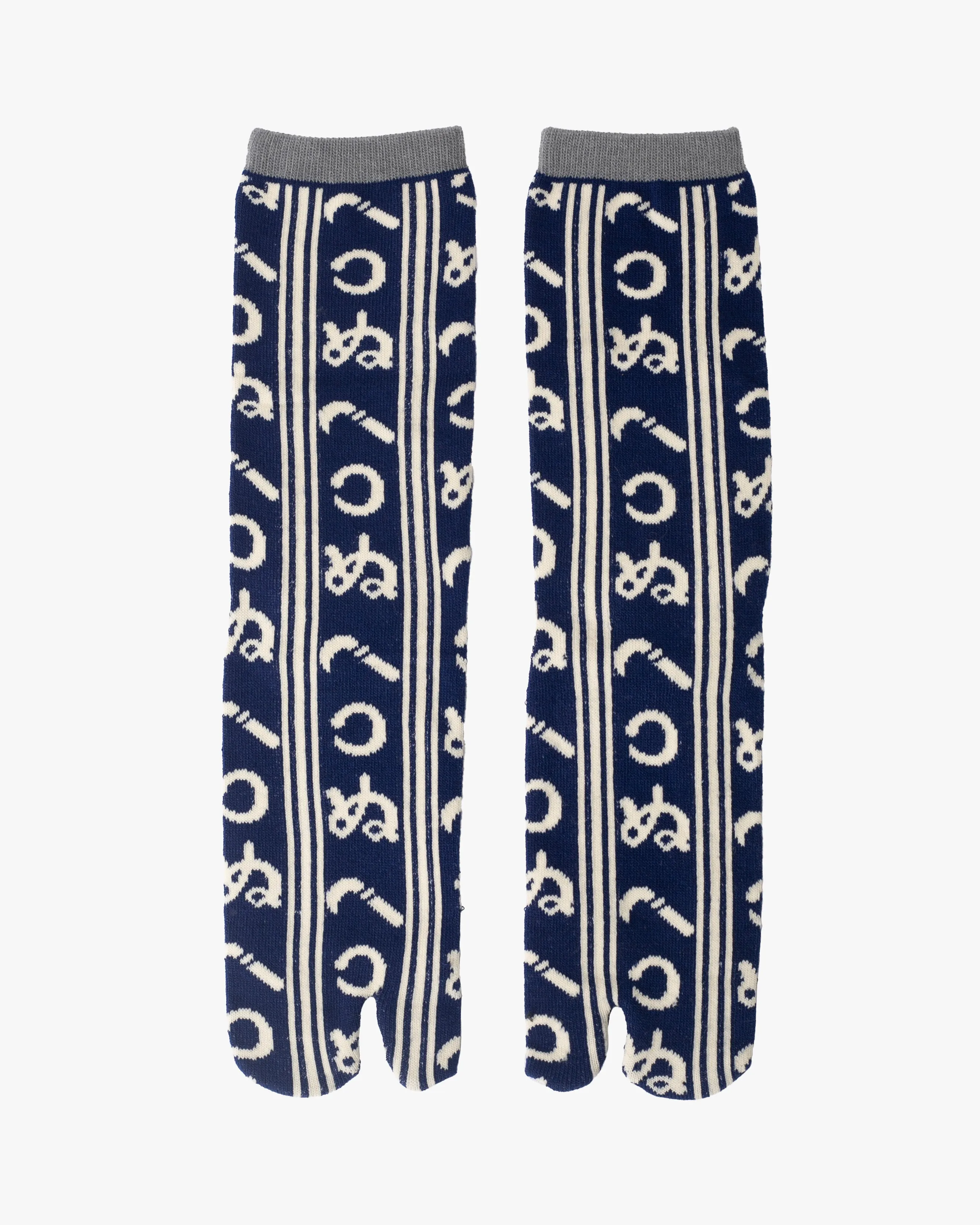 Kurochiku, Tabi Socks, Crew, Navy and White, Kamawanu - M/L sold by Kiriko product image thumbnail 2