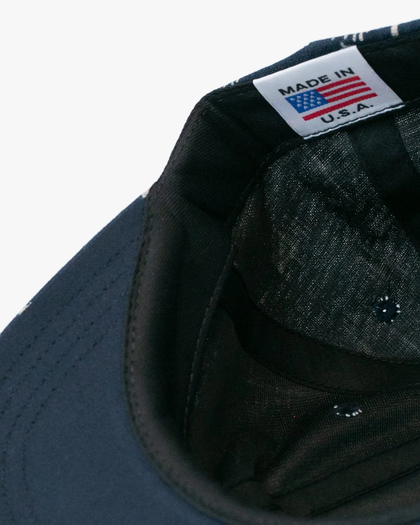 Kiriko Original Cap, 6-Panel Indigo Arrow with Solid Indigo Underbill sold by Kiriko product image thumbnail 4