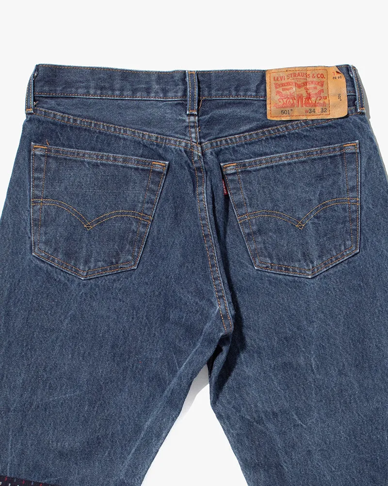 Kiriko Custom Patched Denim Jeans, Levi's Brand, 11 sold by Kiriko product image thumbnail 5