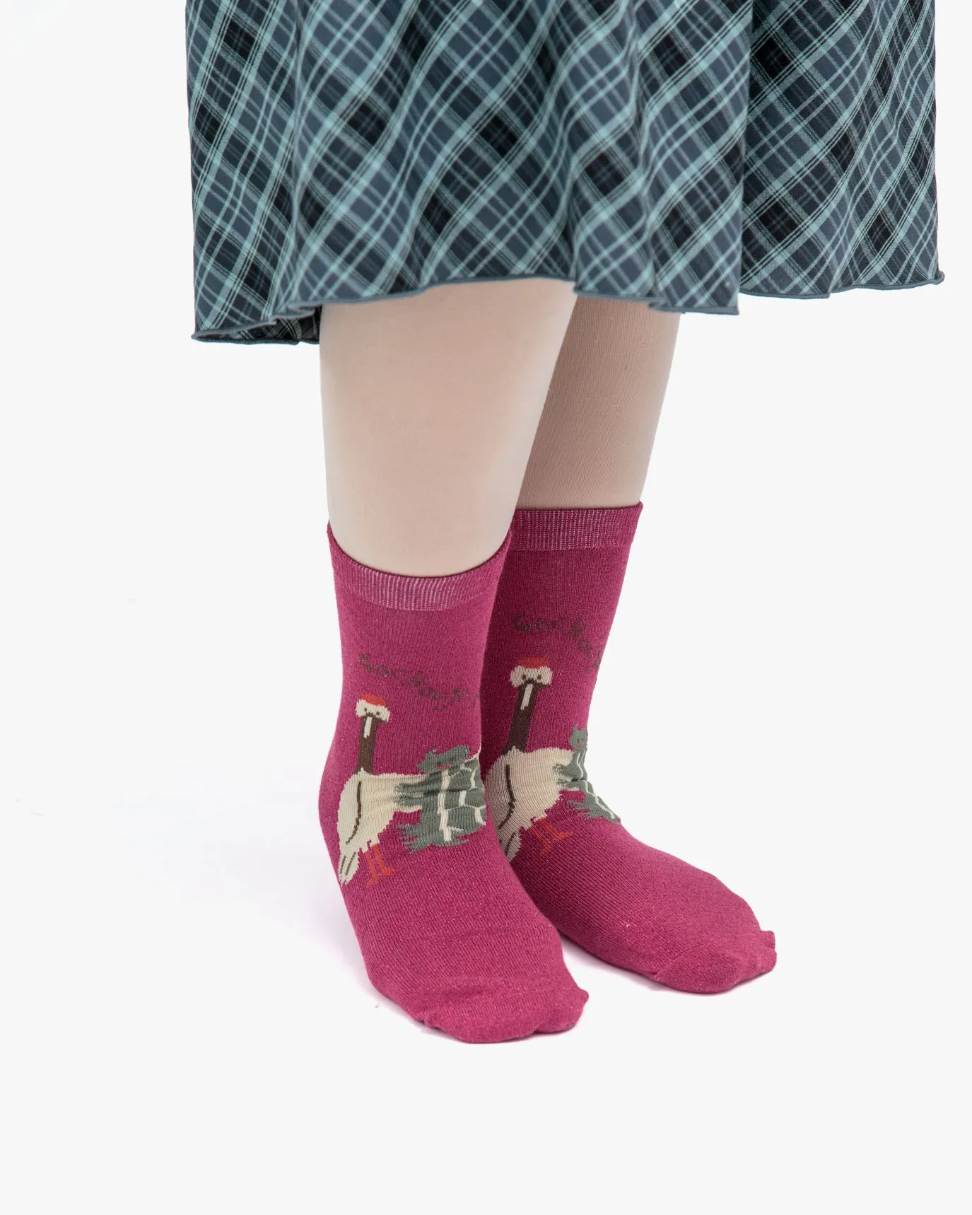 Socks, Bisque, CDF Etendue, Crane & Turtle, Pink sold by Kiriko product image thumbnail 4
