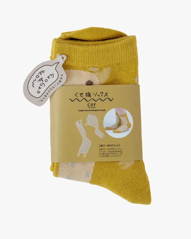 Bisque, CDF Etendue, Duck Crew Socks, Yellow sold by Kiriko