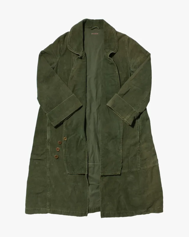 Japanese Repro Corduroy Jacket, Kapital, Olive - S sold by Kiriko