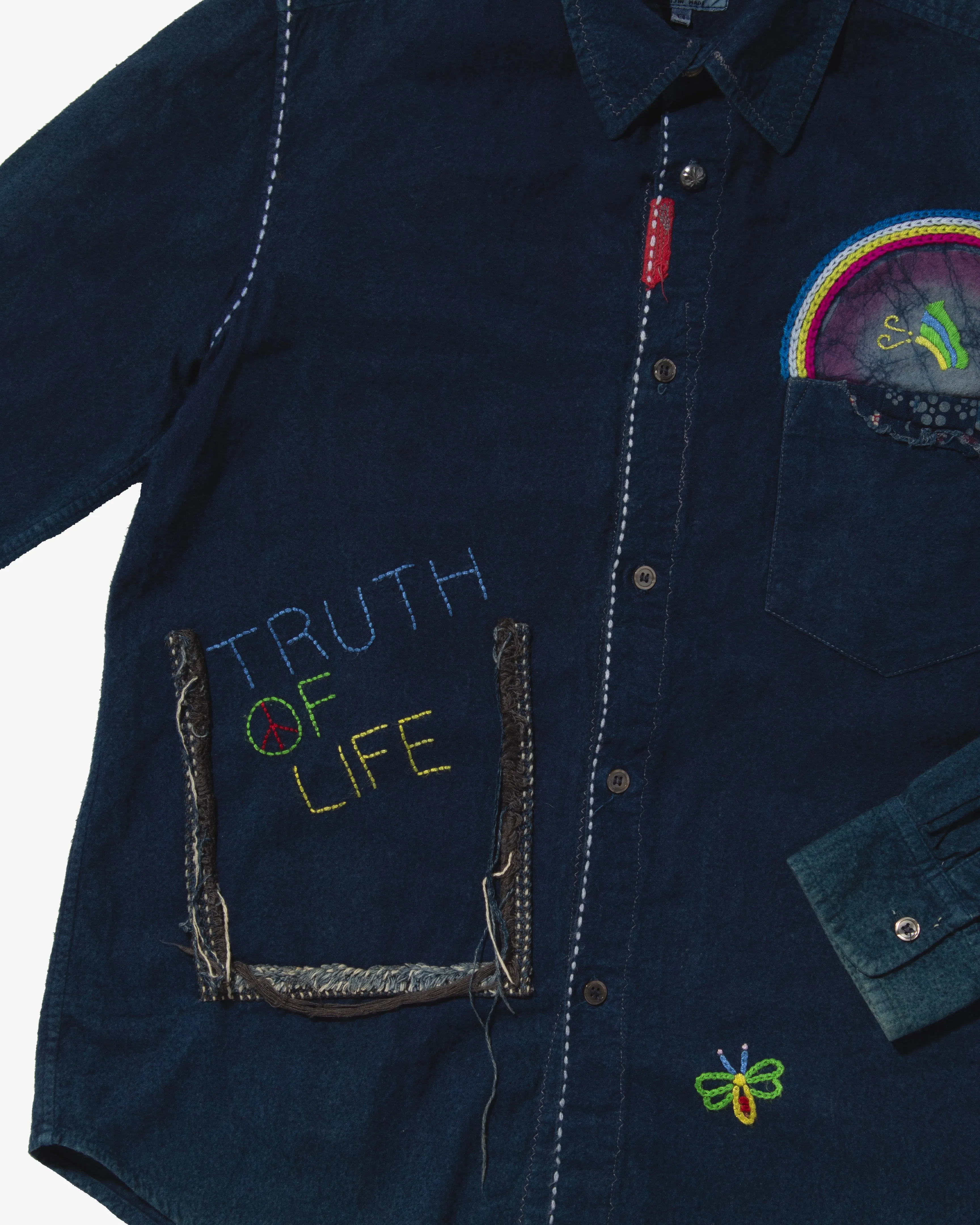 Japanese Repro Flannel Shirt, Chiang Mai Deluxe, Truth of Life - XS sold by Kiriko product image thumbnail 2