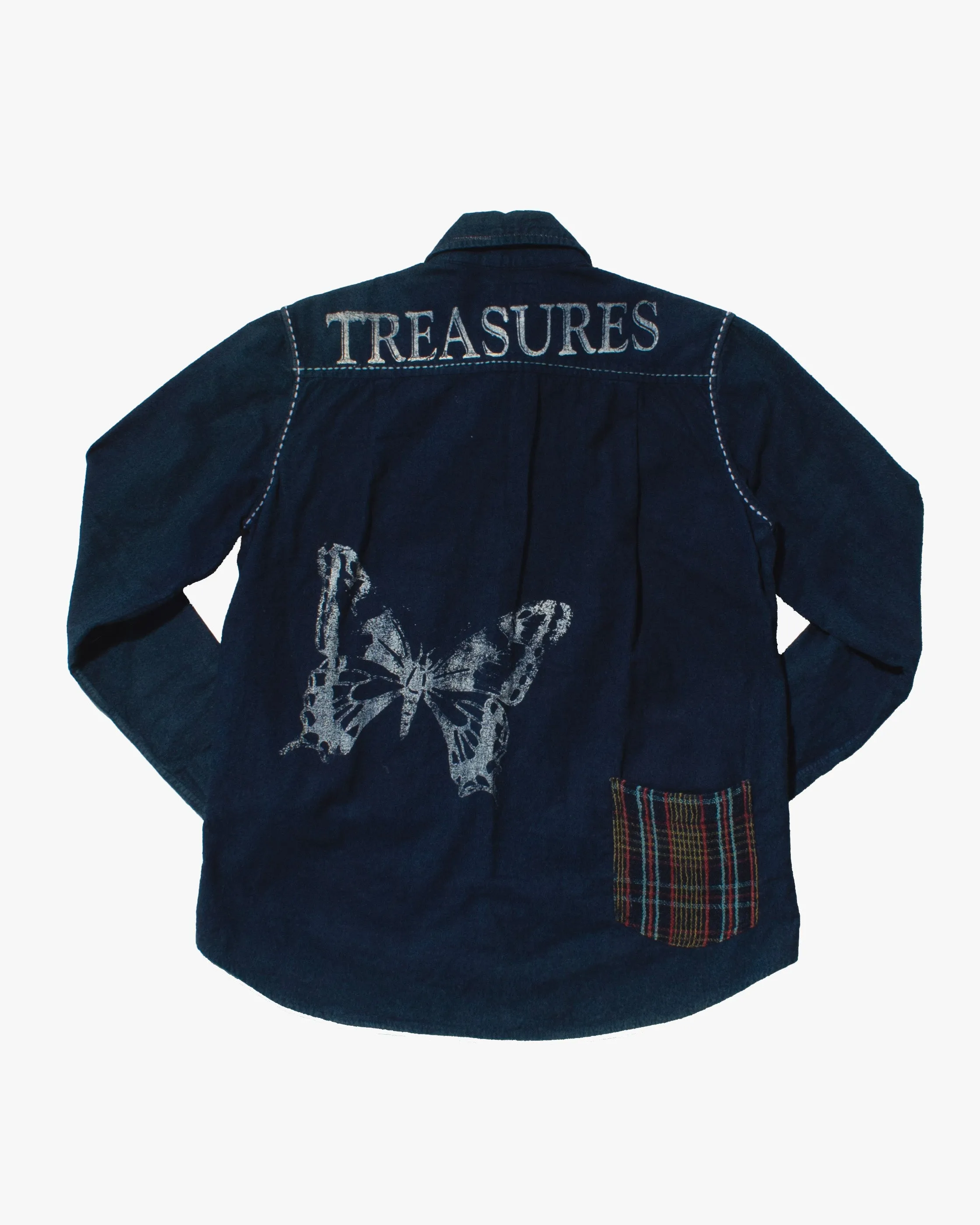 Japanese Repro Flannel Shirt, Chiang Mai Deluxe, Truth of Life - XS sold by Kiriko product image thumbnail 4