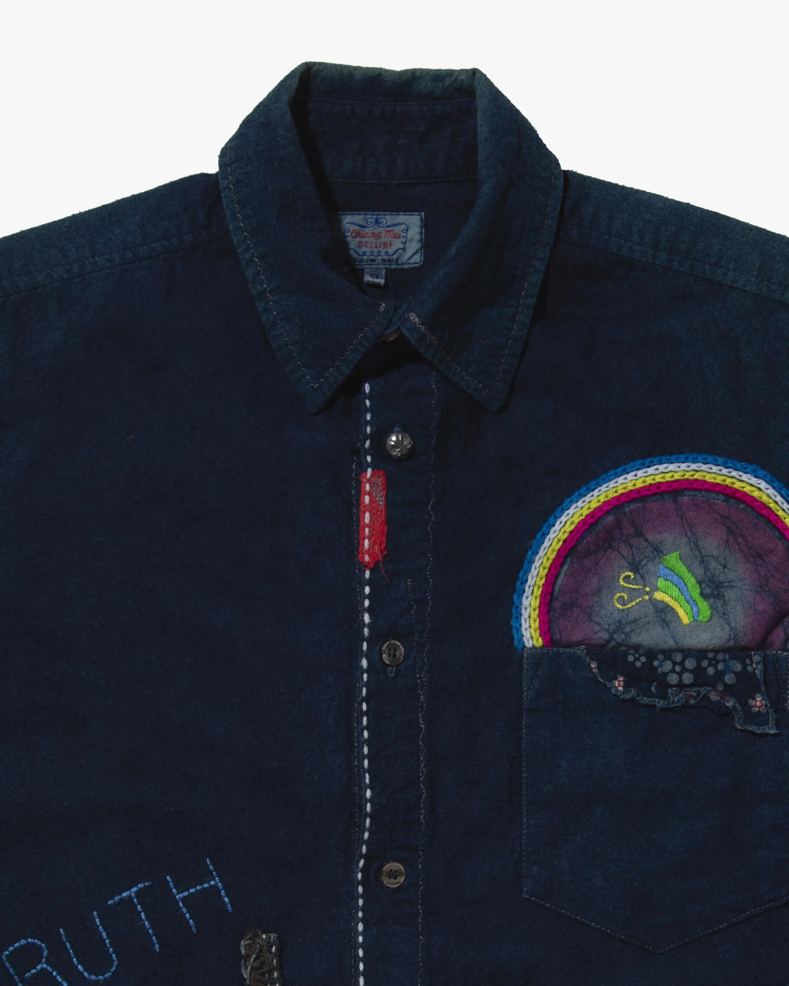 Japanese Repro Flannel Shirt, Chiang Mai Deluxe, Truth of Life - XS sold by Kiriko product image thumbnail 3