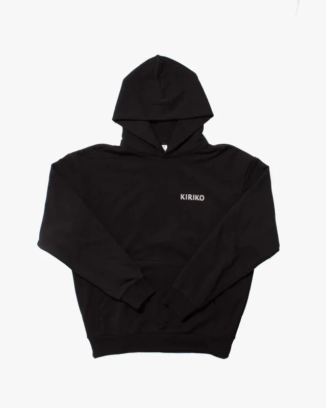 Kiriko Original Hoodie, Printed Koi-Dragon, Black sold by Kiriko